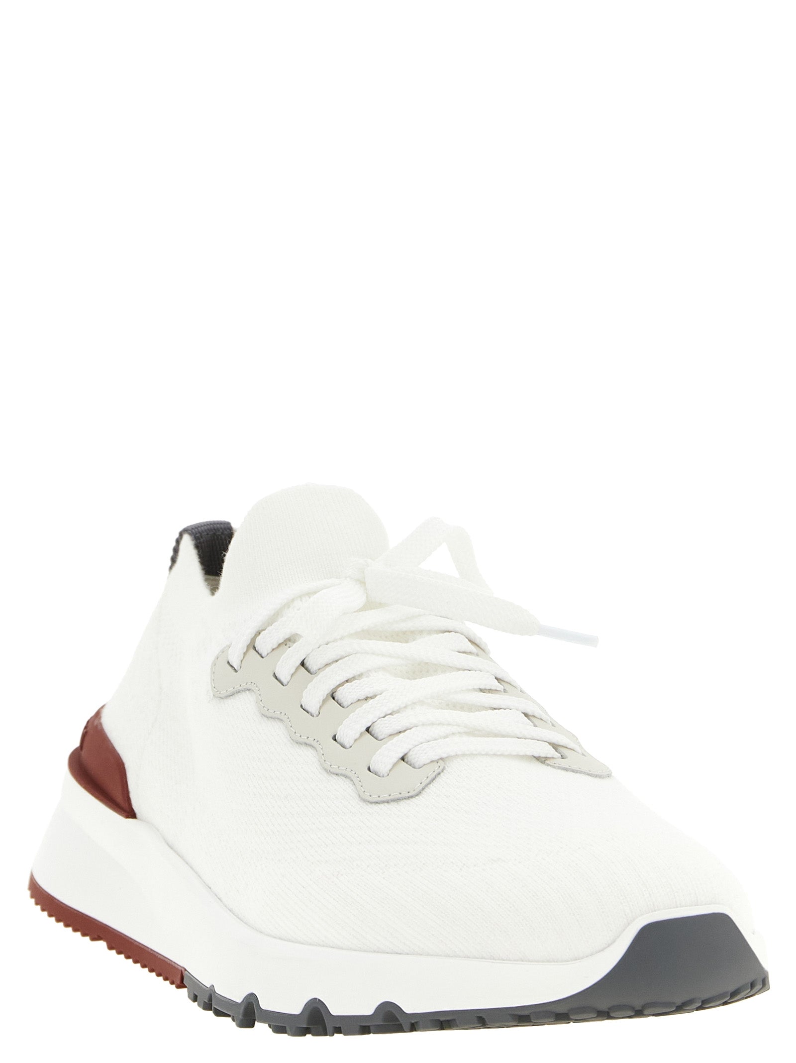 Brunello Cucinelli White Polyethylene Athletic Sneakers Brunello Cucinelli