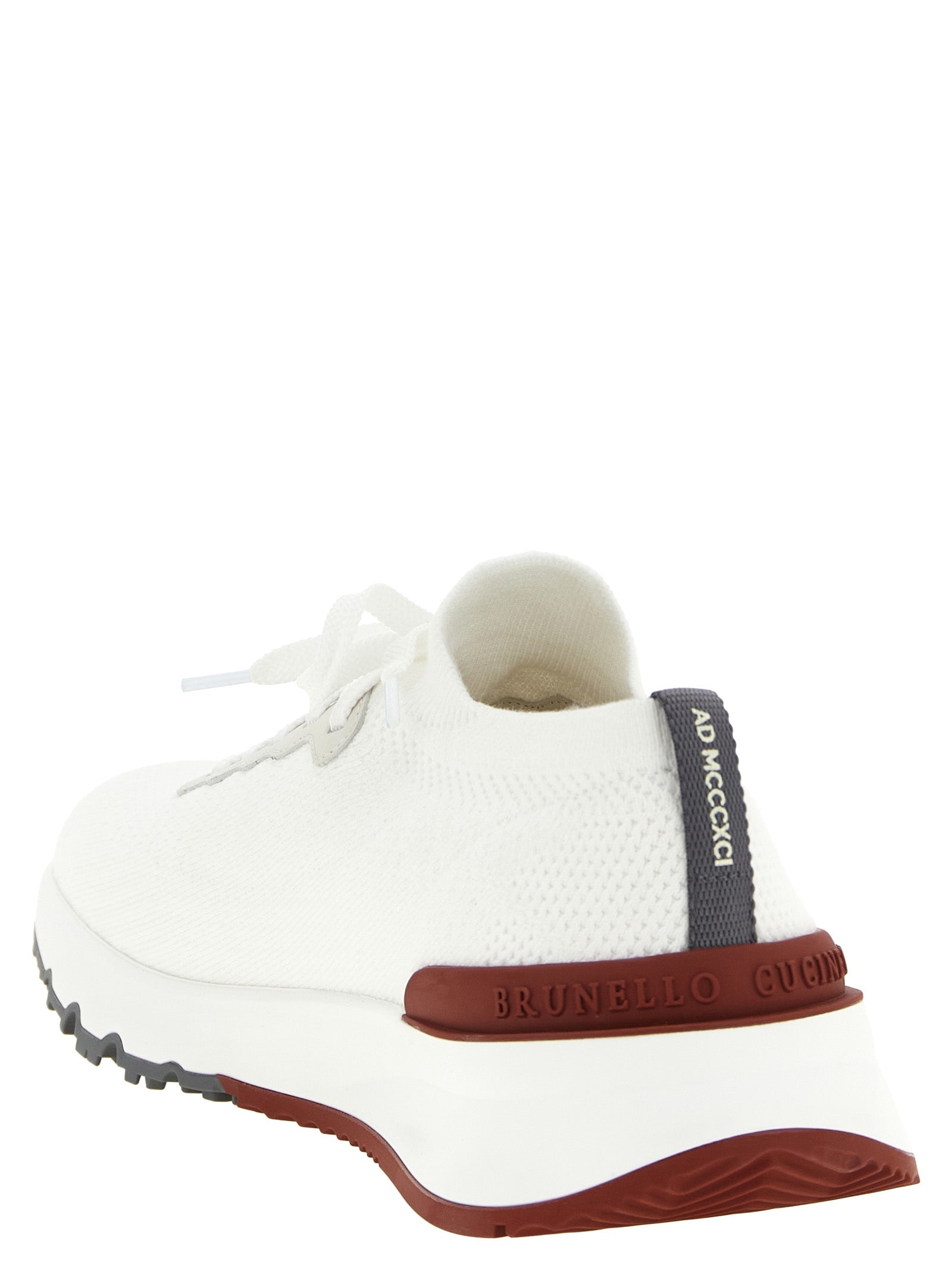 Brunello Cucinelli White Polyethylene Athletic Sneakers Brunello Cucinelli