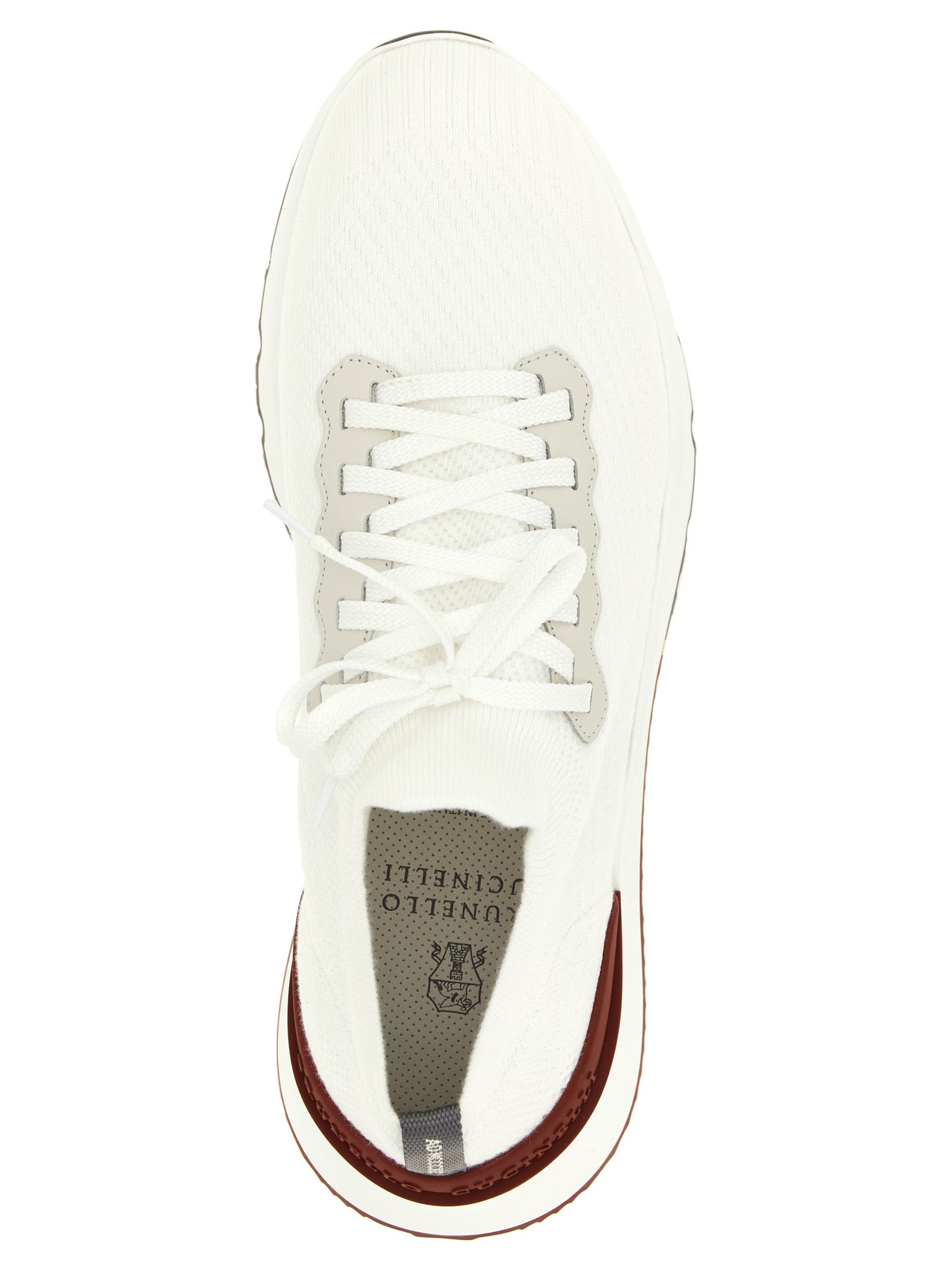 Brunello Cucinelli White Polyethylene Athletic Sneakers Brunello Cucinelli