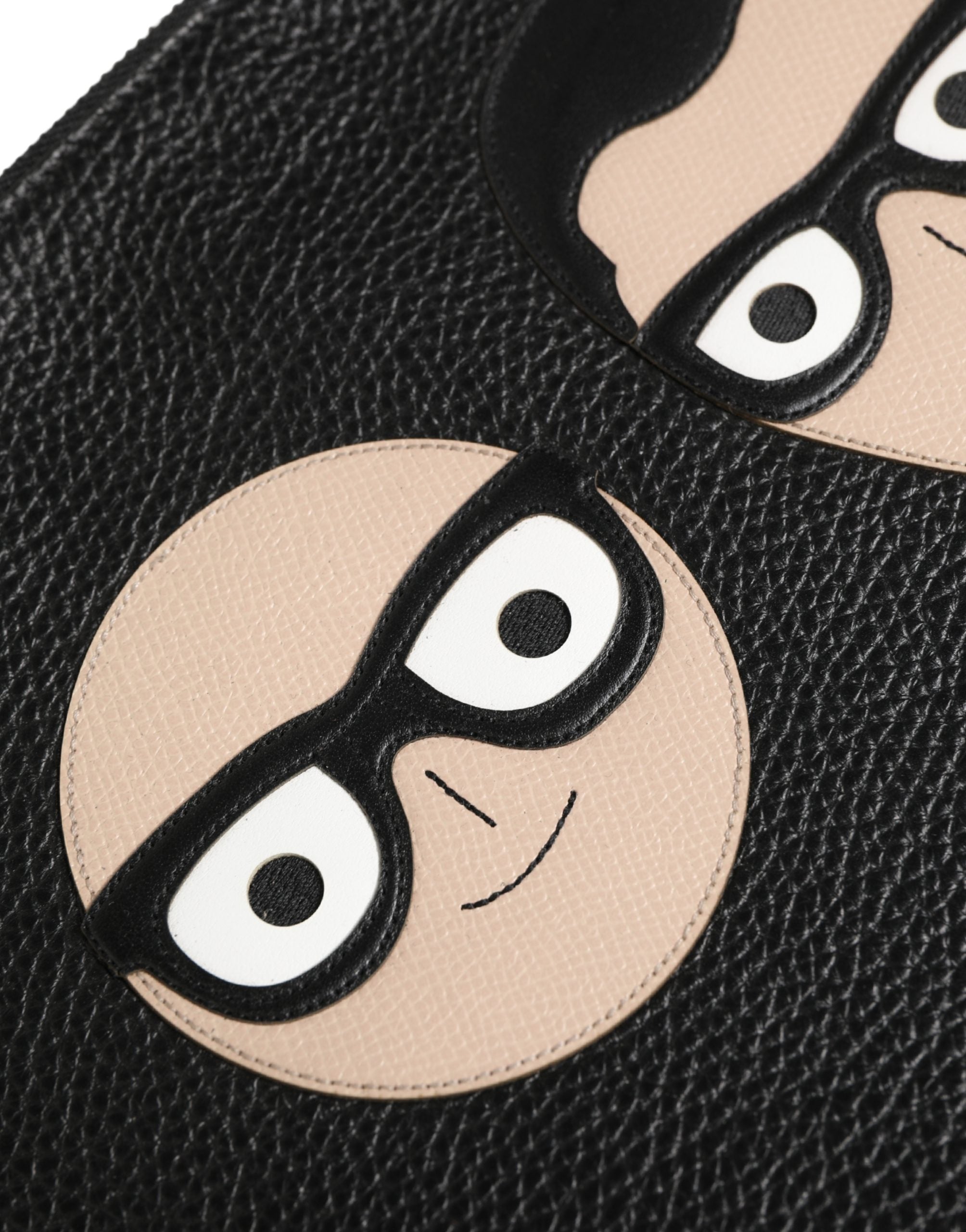 Dolce & Gabbana Black #DGFamily Embellished Leather Clutch Borse Bag Dolce & Gabbana