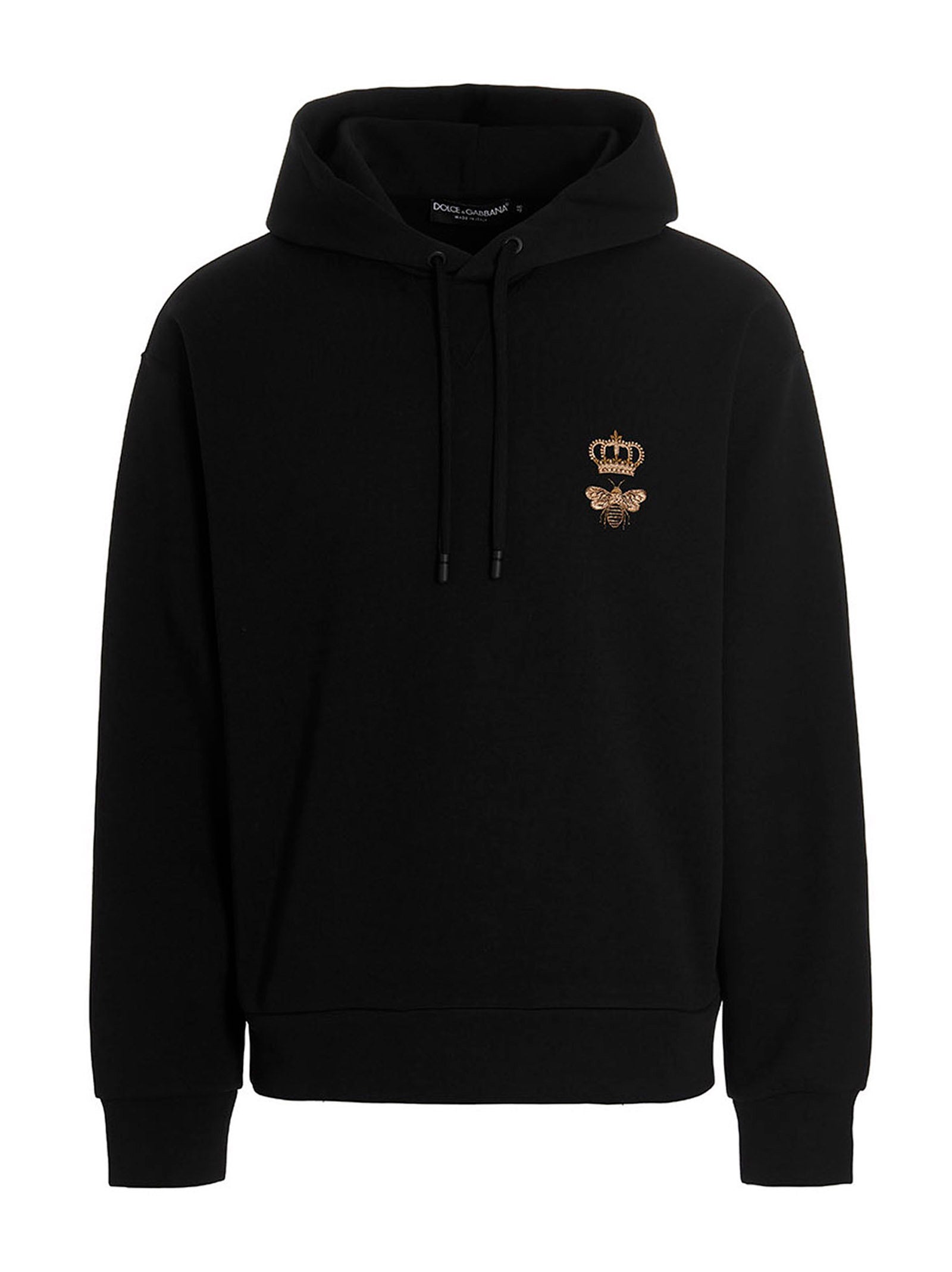 Dolce & Gabbana Black Cotton Sweatshirt Dolce & Gabbana
