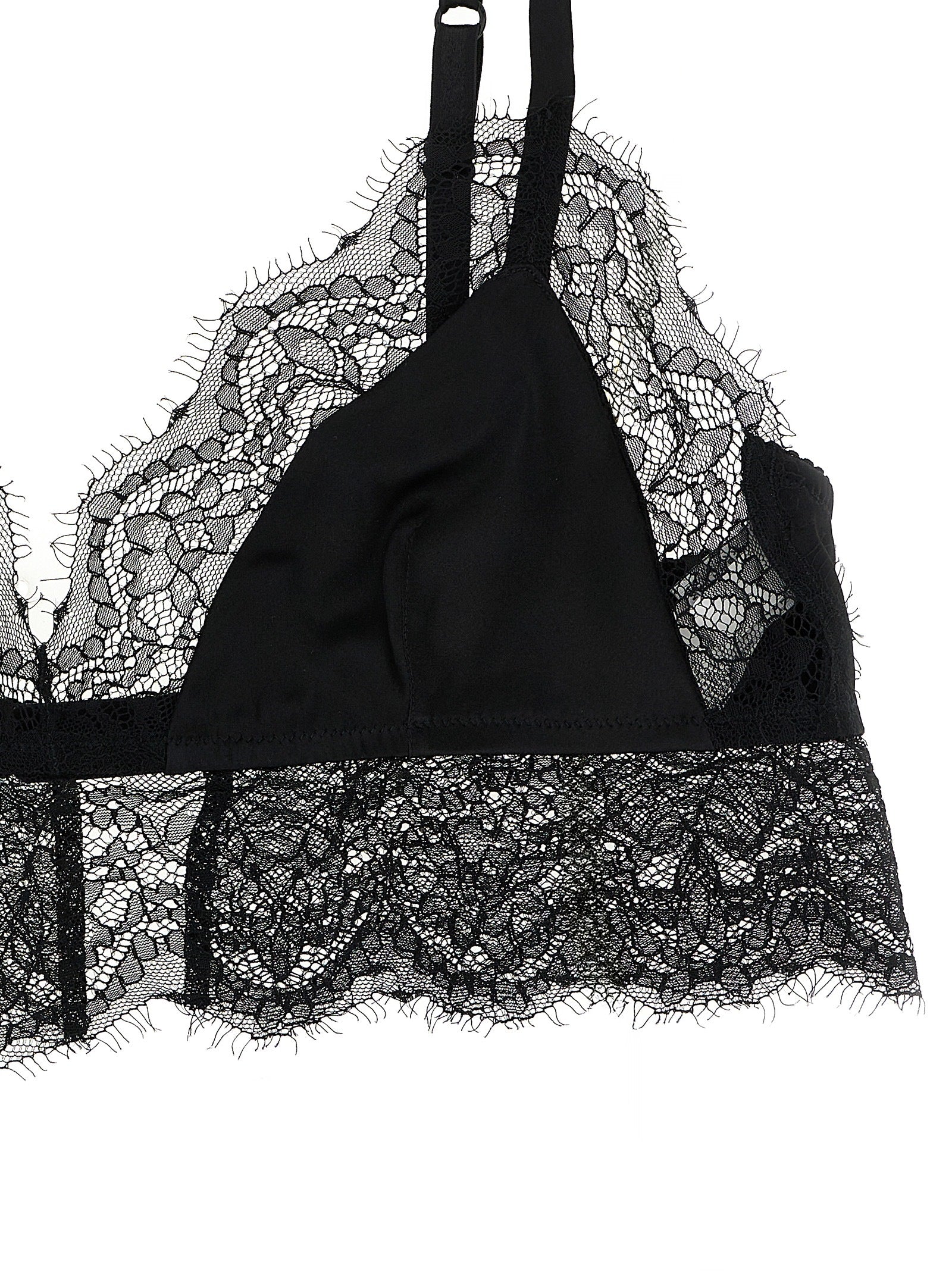 Dolce & Gabbana Black Silk Bra Dolce & Gabbana