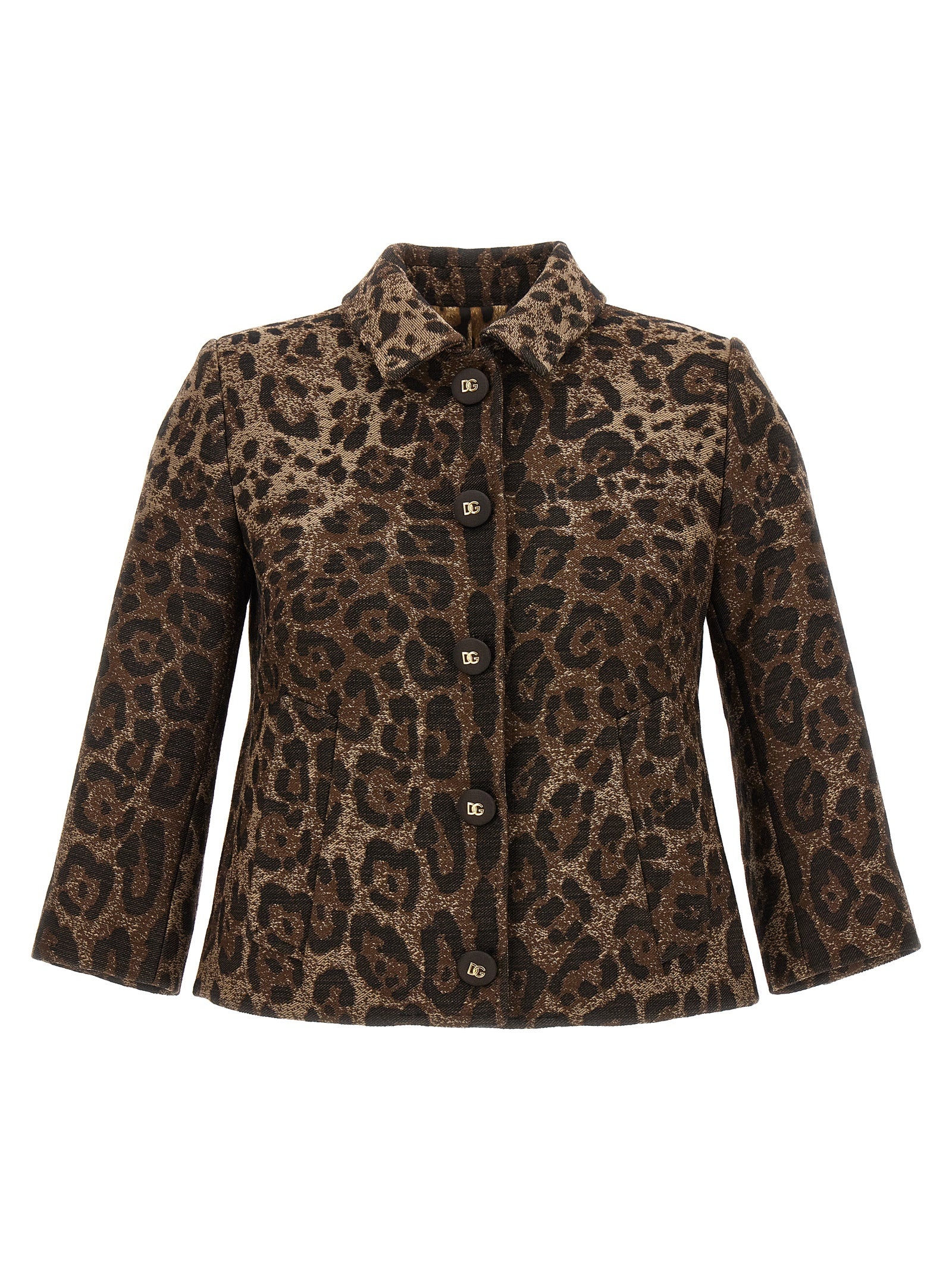 Dolce & Gabbana Brown Virgin Wool Blazer Dolce & Gabbana