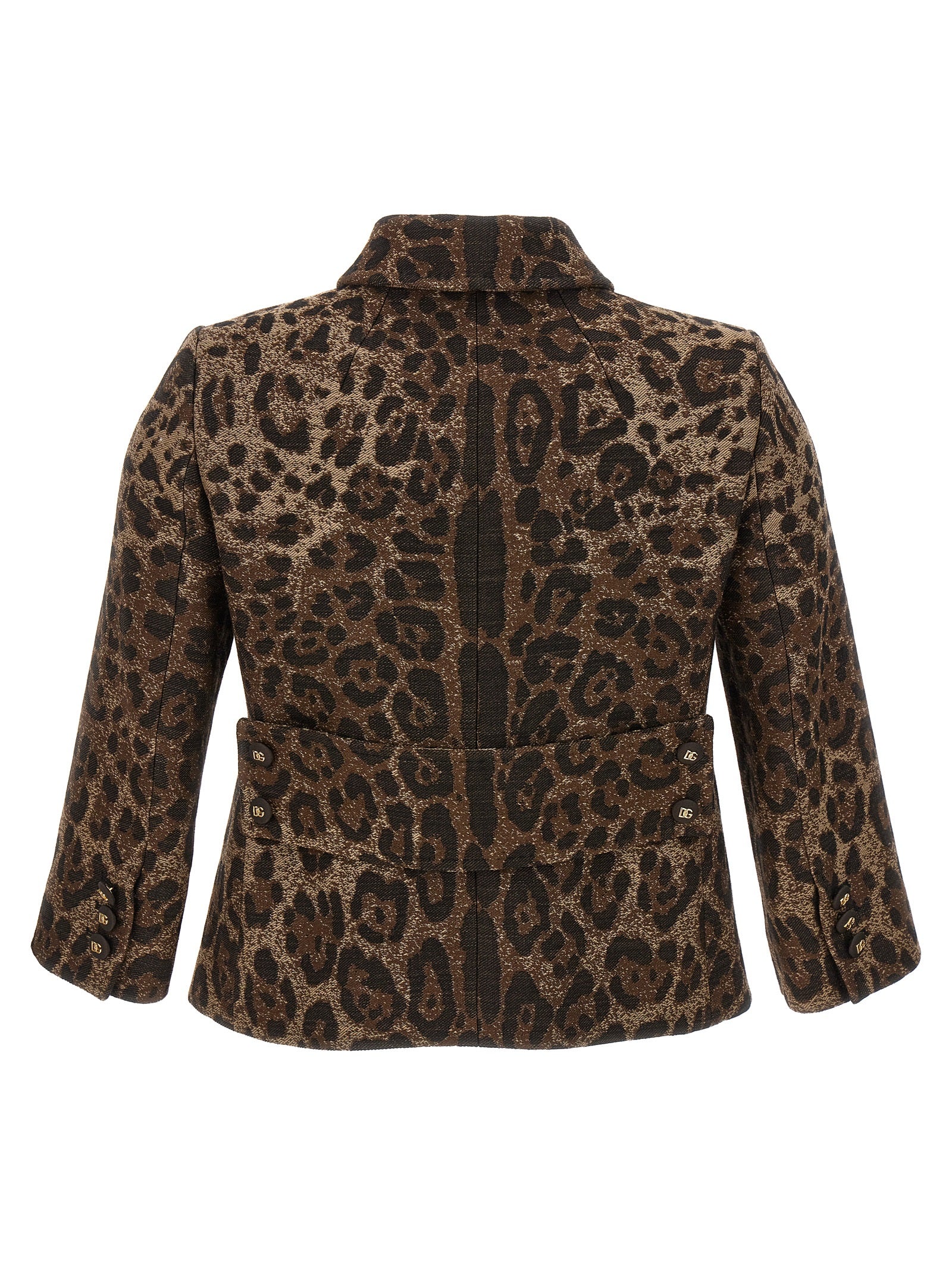 Dolce & Gabbana Brown Virgin Wool Blazer Dolce & Gabbana