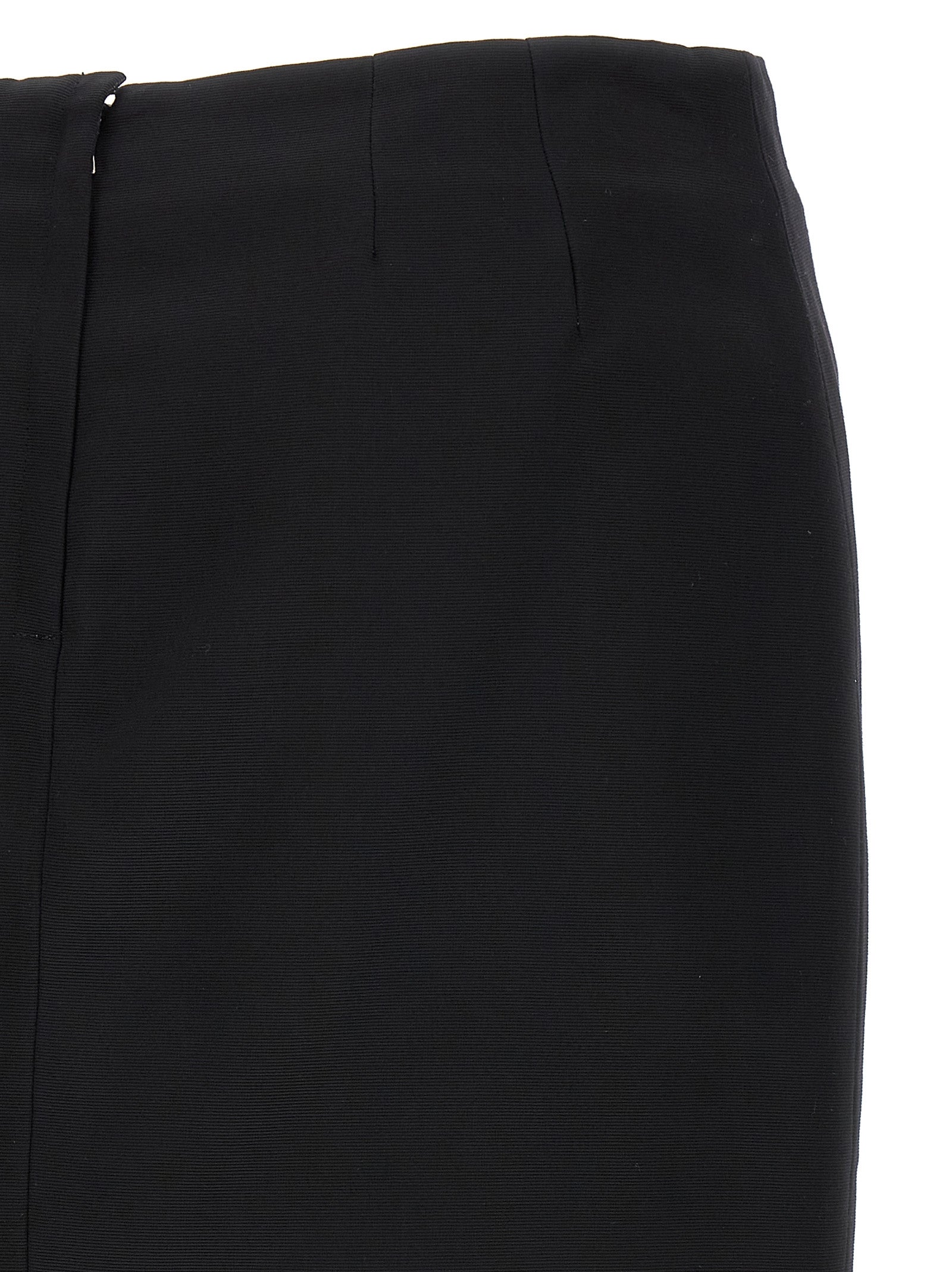 Dolce & Gabbana Black Viscose Long Skirt Dolce & Gabbana