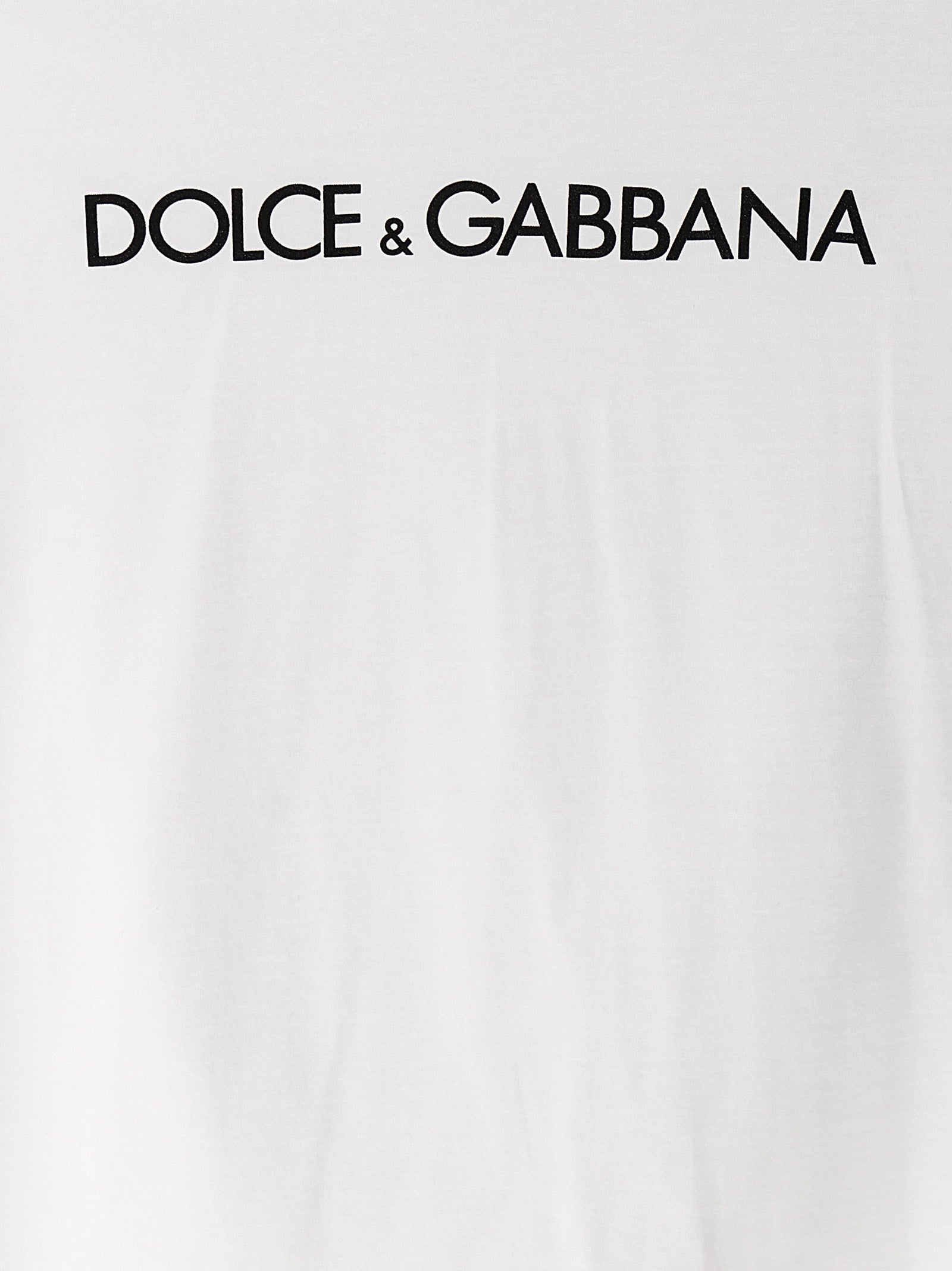 Dolce & Gabbana White Cotton T-Shirt Dolce & Gabbana