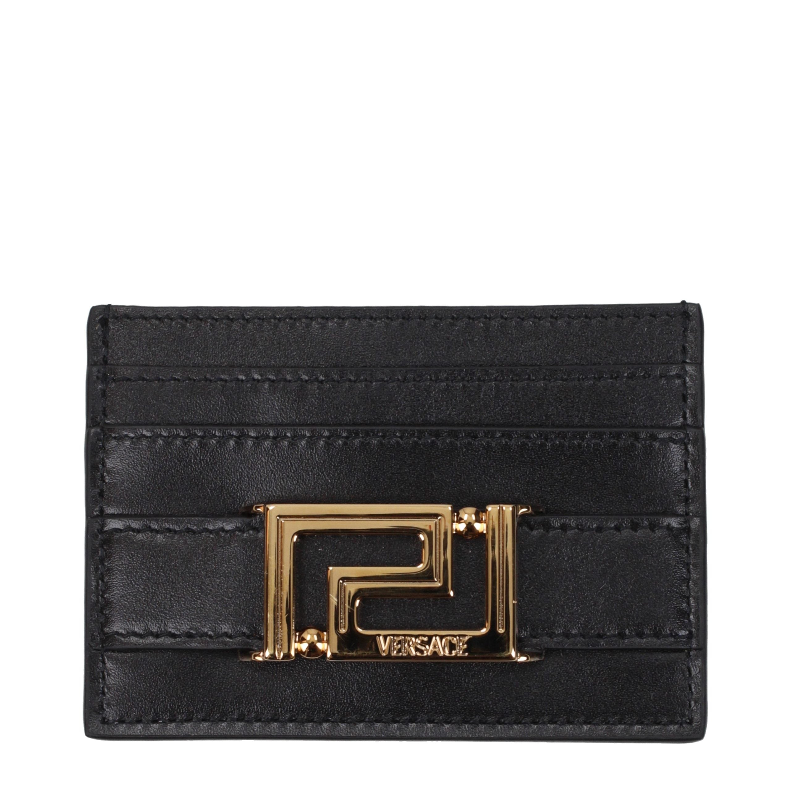 Versace Black Leather Cardholder Versace
