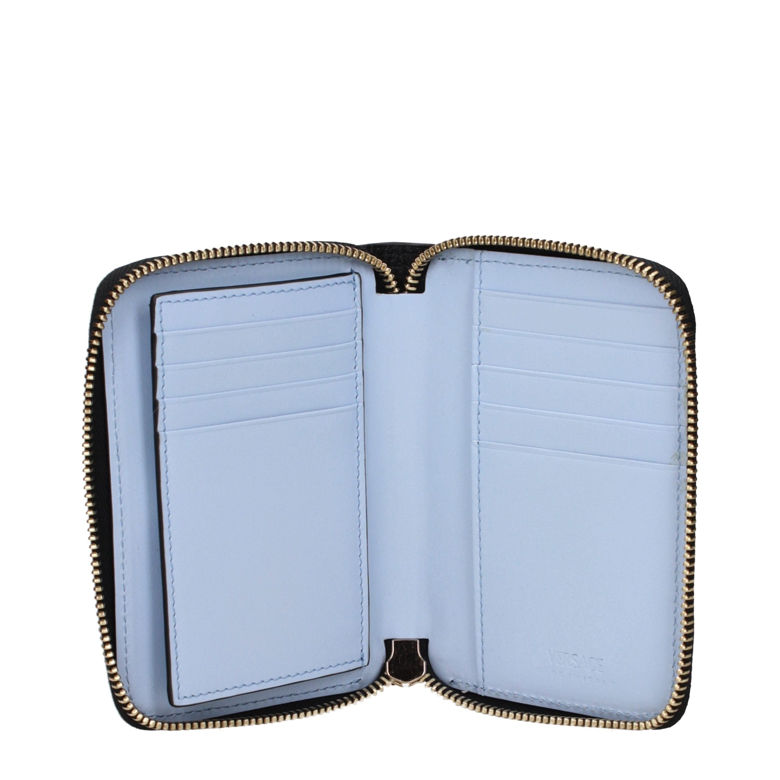 Versace Black Leather Wallet Versace