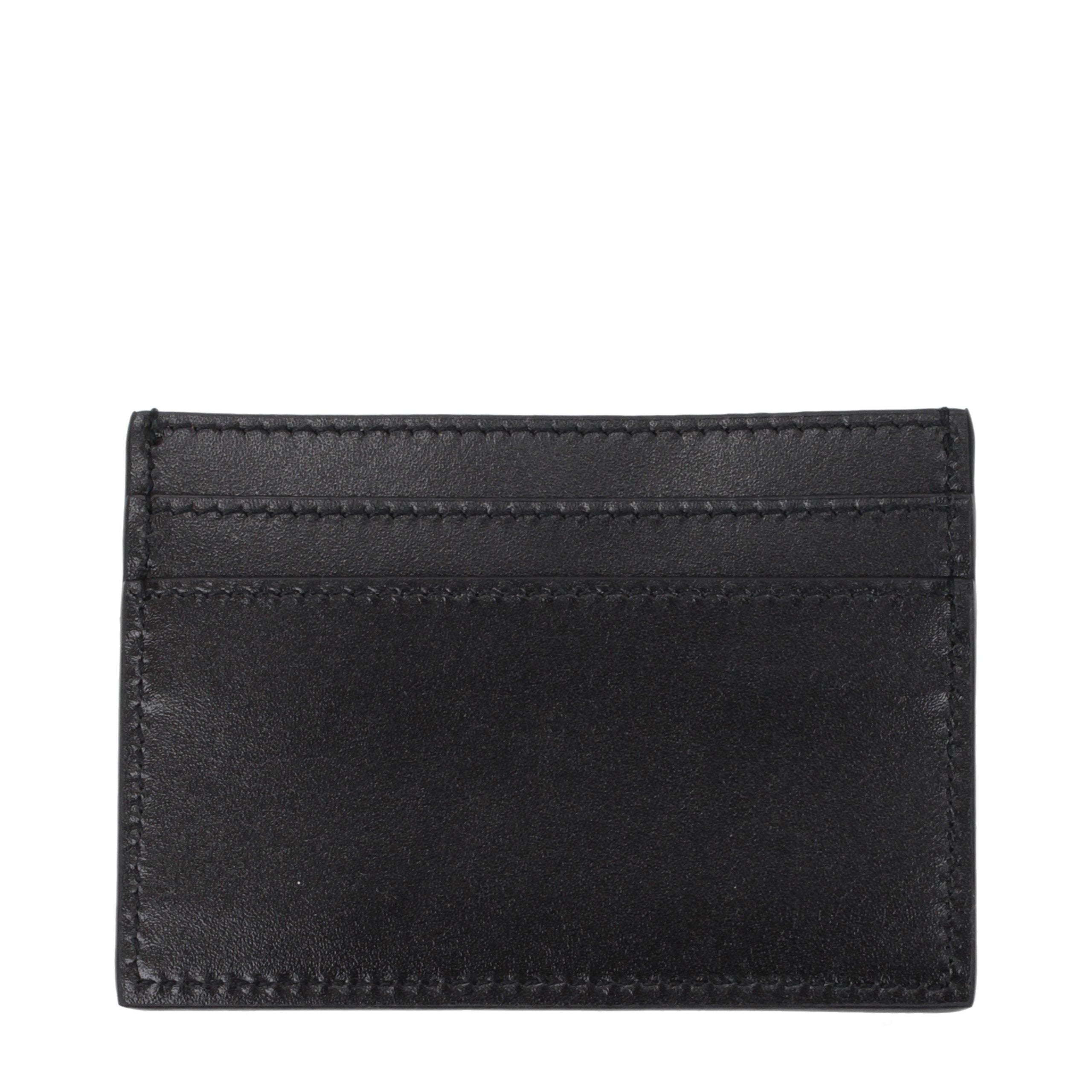 Versace Black Leather Cardholder Versace
