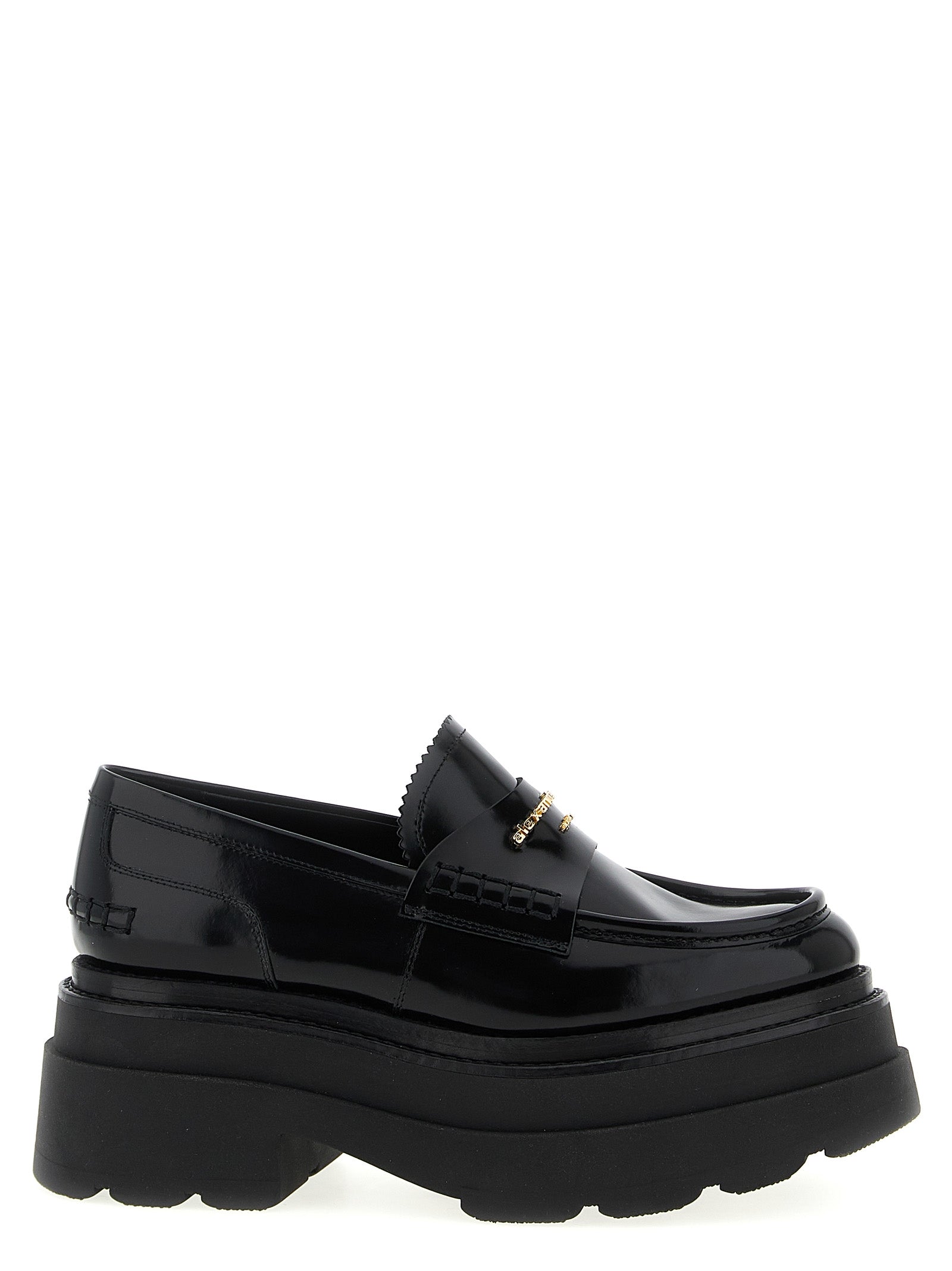 Alexander Wang Black Cowhide Platform Loafers Alexander Wang