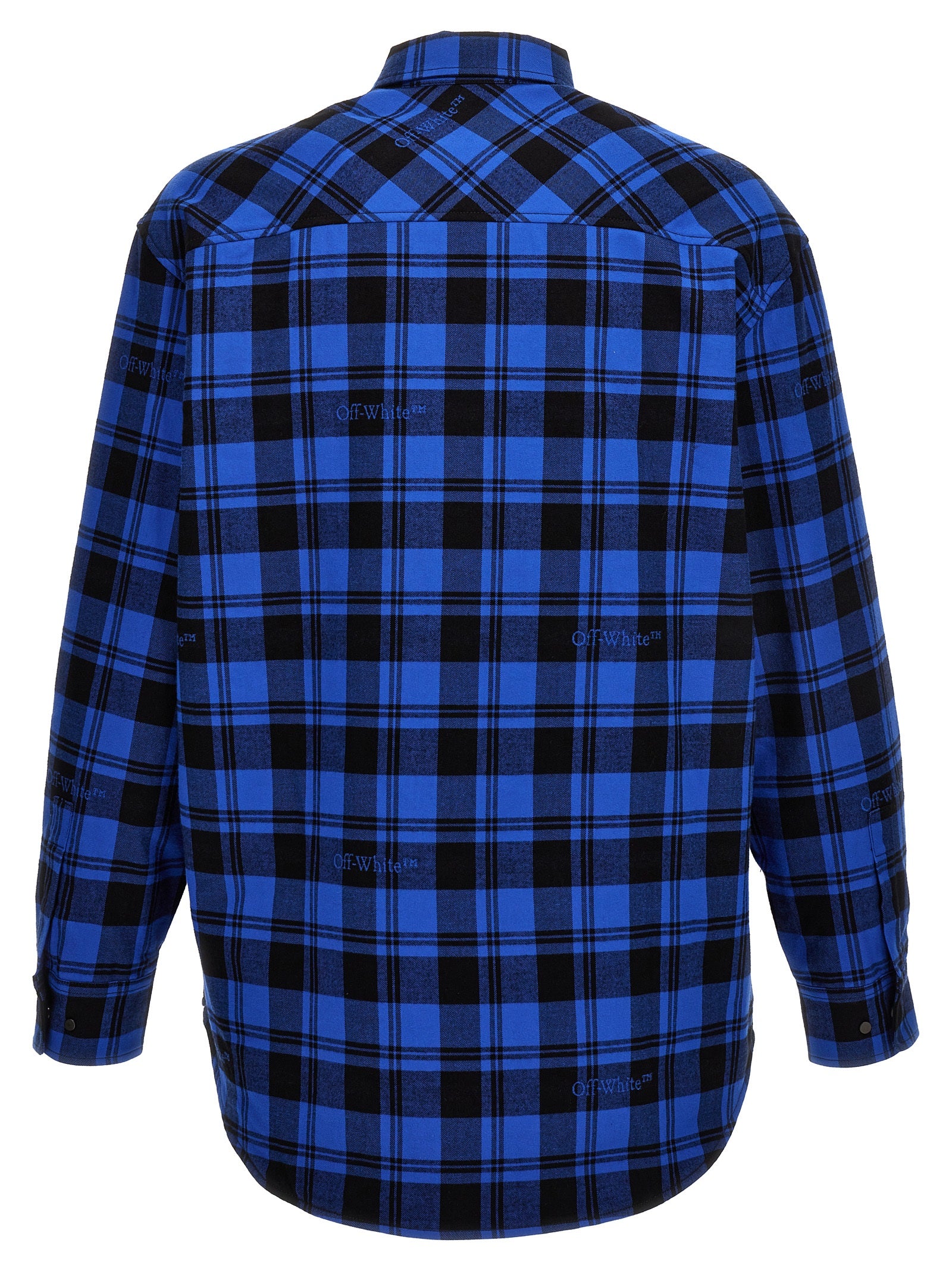 Off-White Blue Cotton Shirt Off-White
