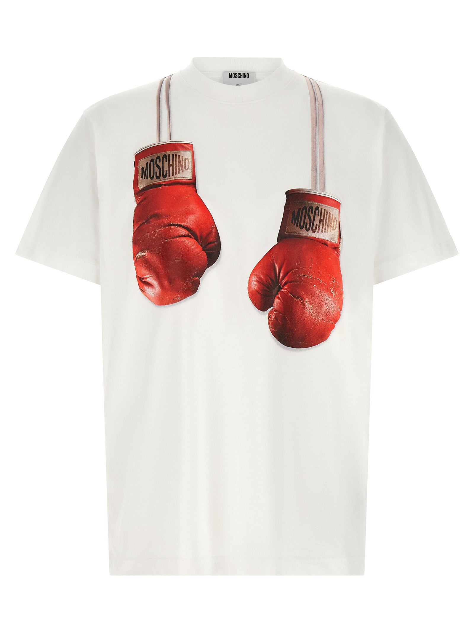 Moschino White Cotton T-Shirt Moschino