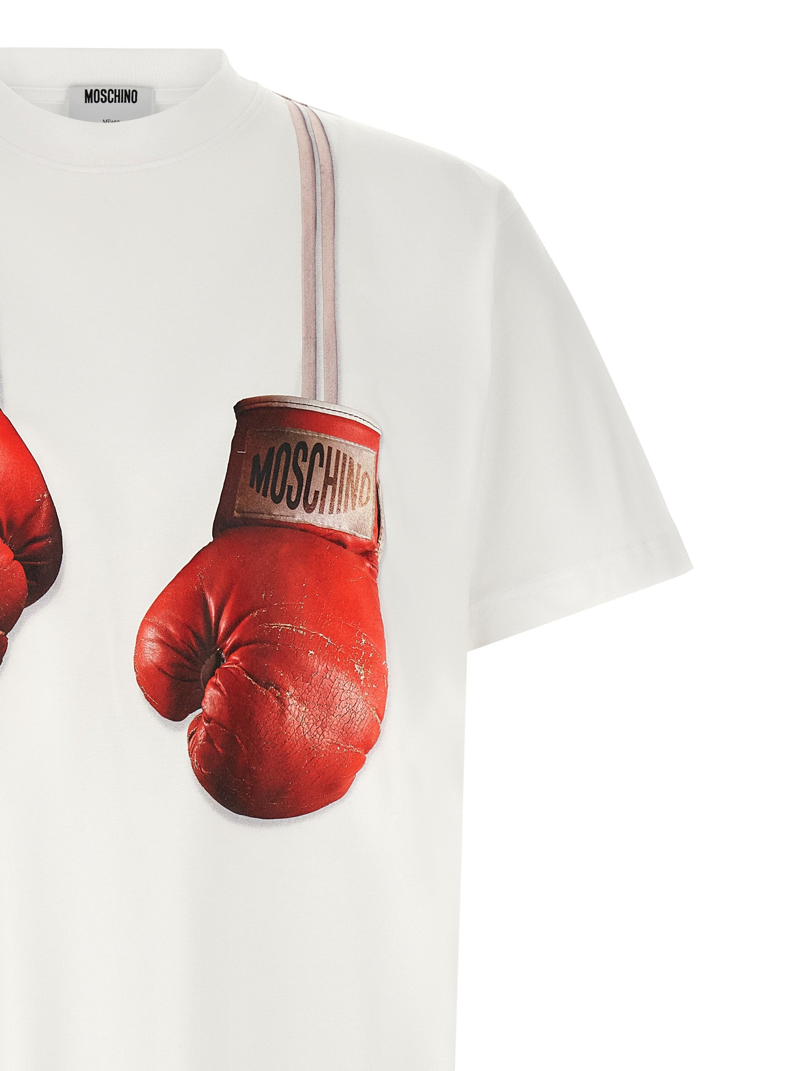 Moschino White Cotton T-Shirt Moschino