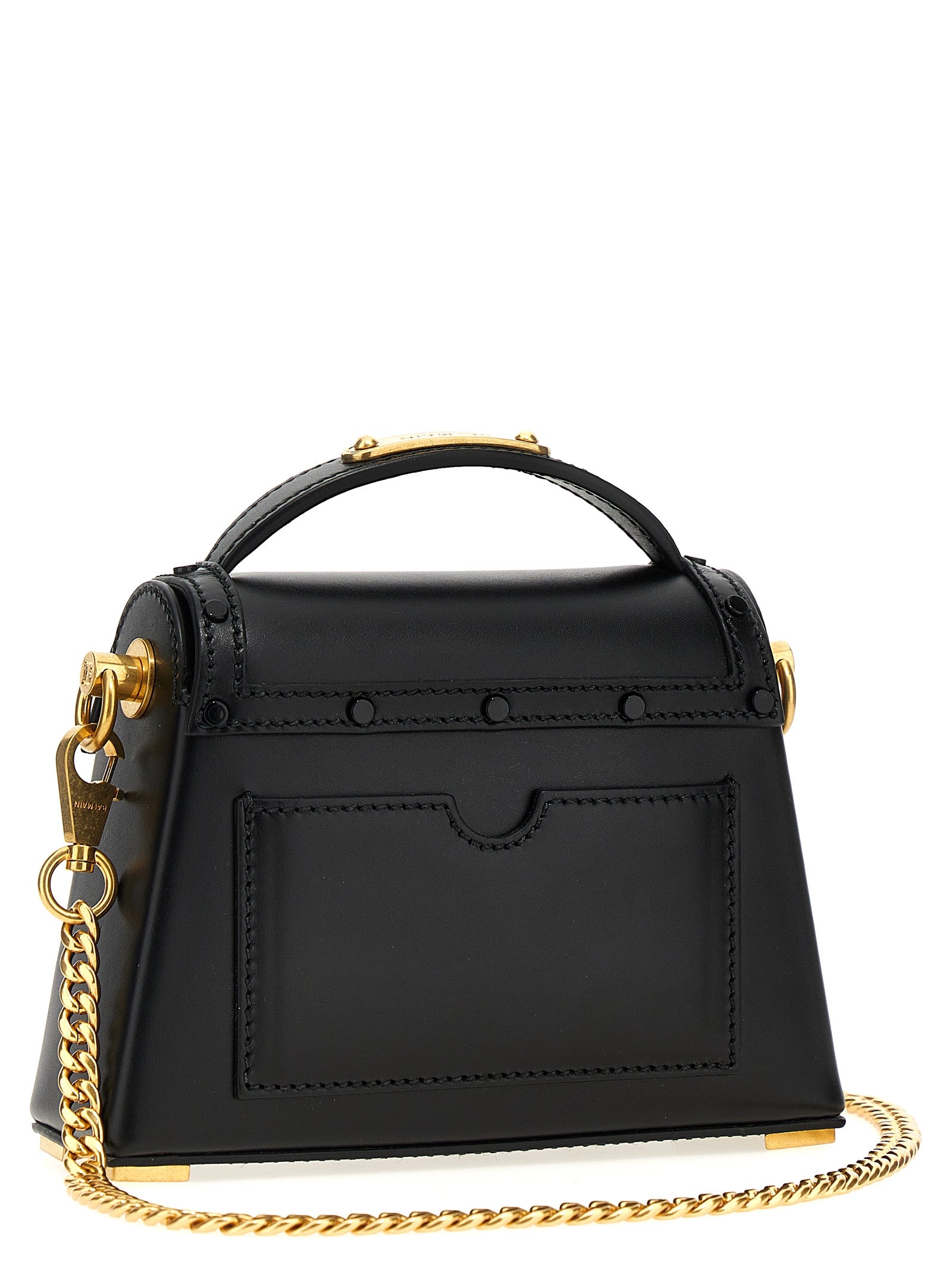 Balmain Black Calfskin Handbag Balmain
