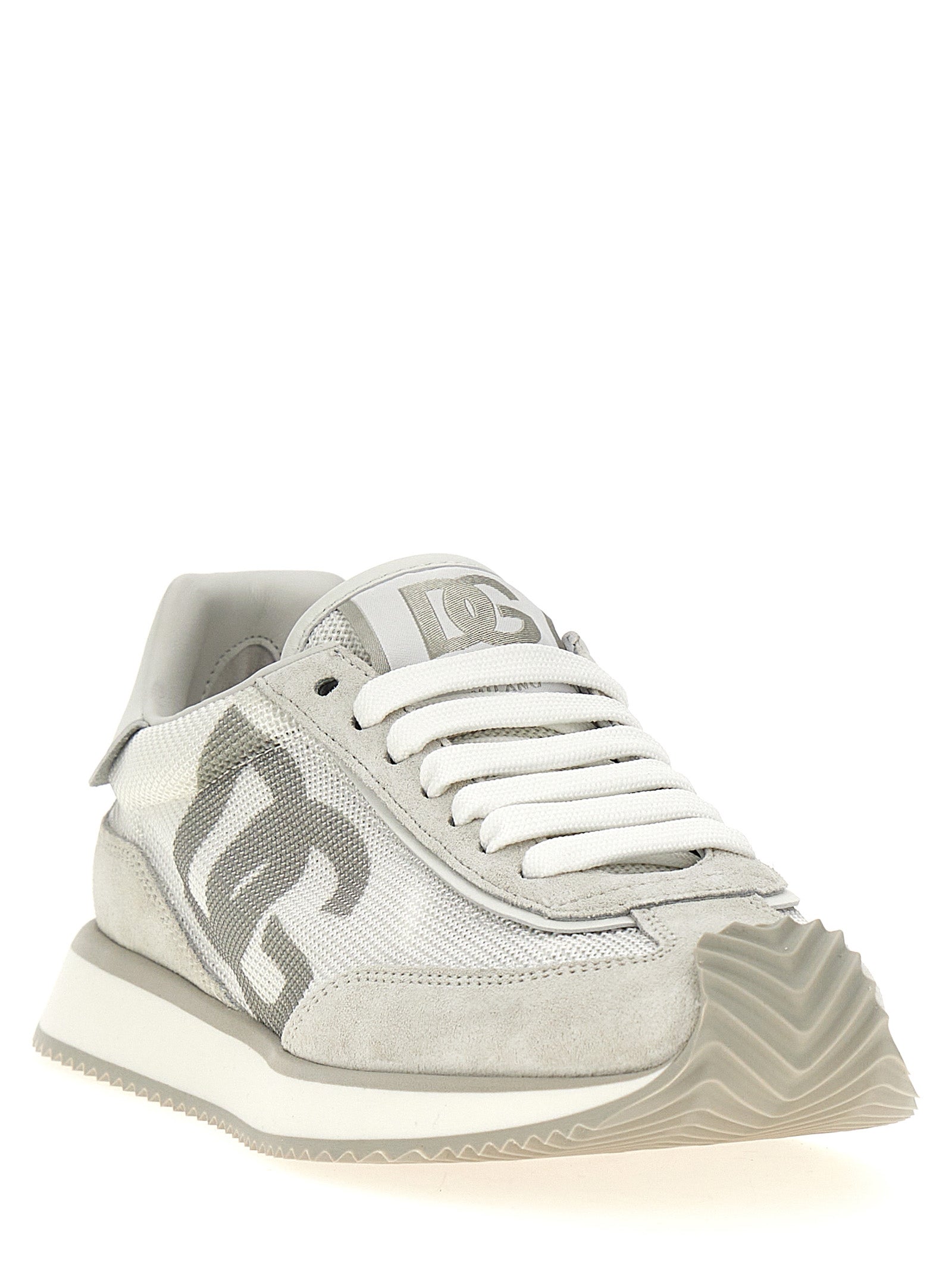 Dolce & Gabbana White Calfskin Athletic Sneakers Dolce & Gabbana