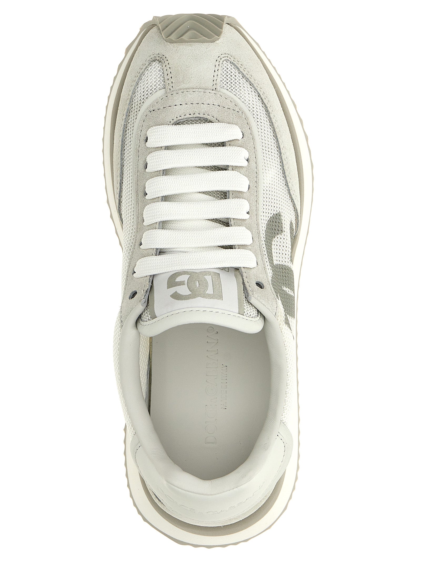 Dolce & Gabbana White Calfskin Athletic Sneakers Dolce & Gabbana