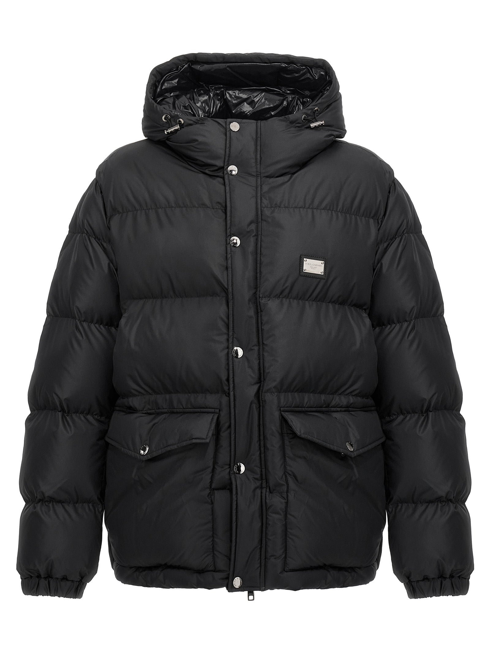Dolce & Gabbana Black Polyester Jacket Dolce & Gabbana