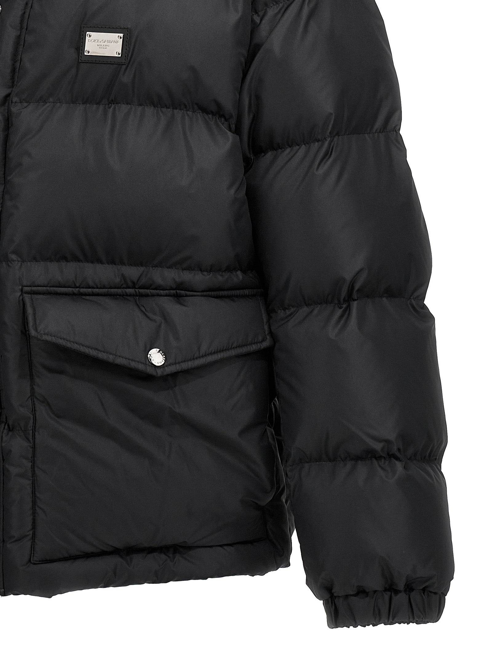 Dolce & Gabbana Black Polyester Jacket Dolce & Gabbana