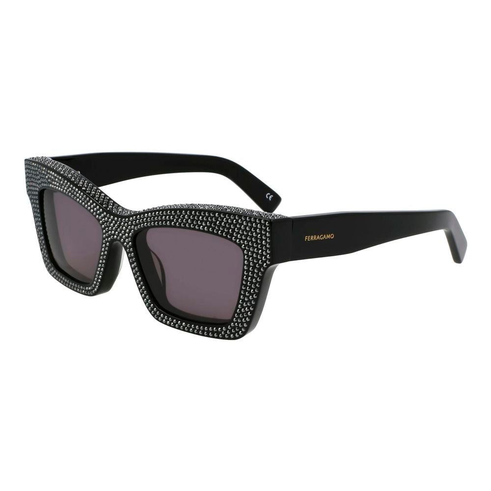 Ferragamo Black Acetate Sunglasses Ferragamo