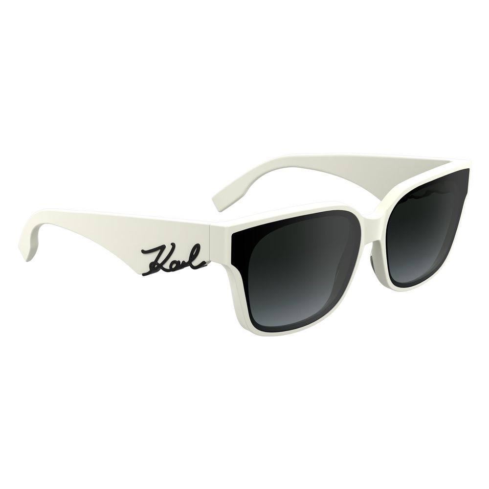 Karl Lagerfeld White Acetate Sunglasses Karl Lagerfeld