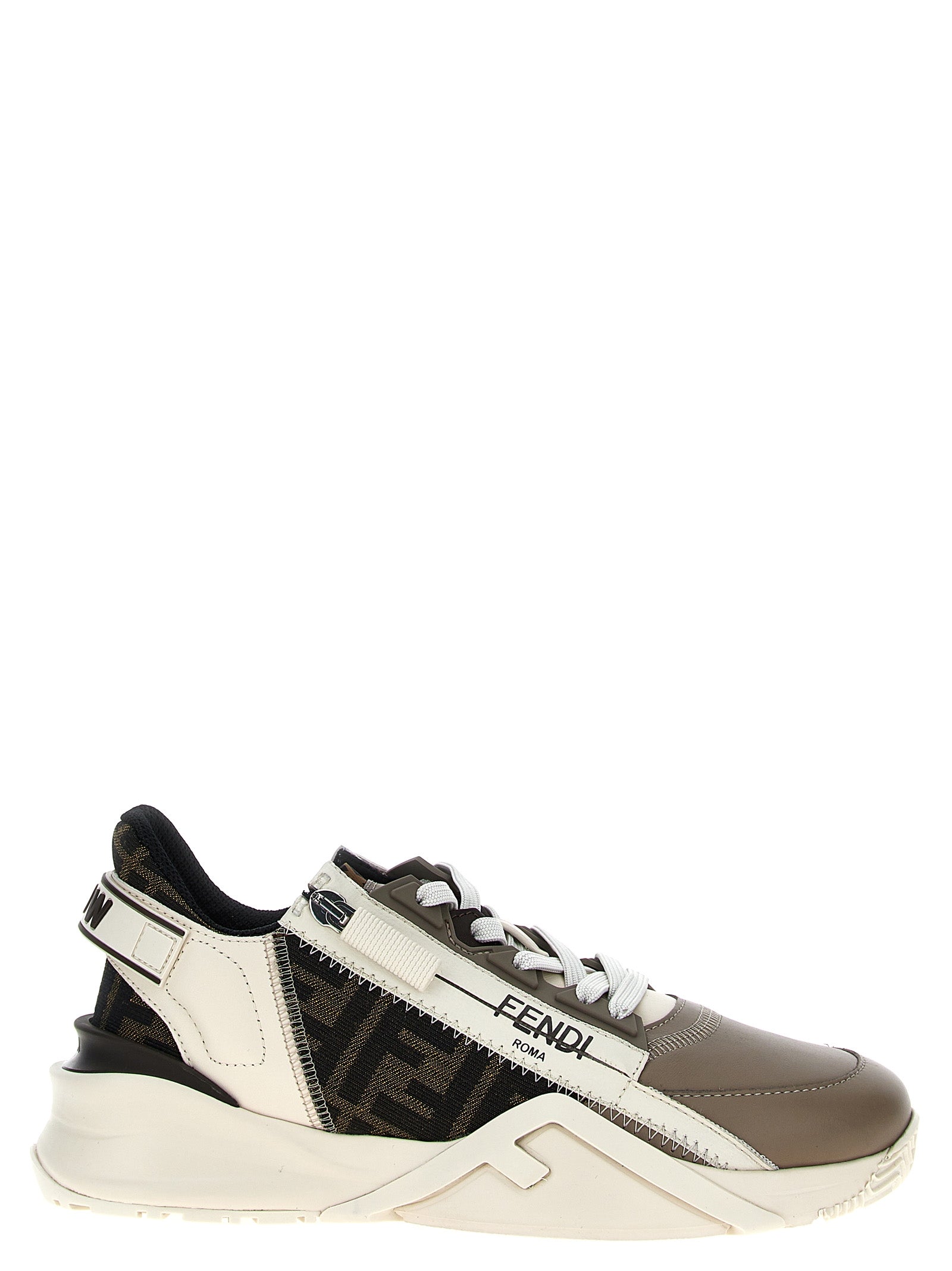 Fendi Multicolor Calf Leather Bos Taurus Athletic Sneakers Fendi