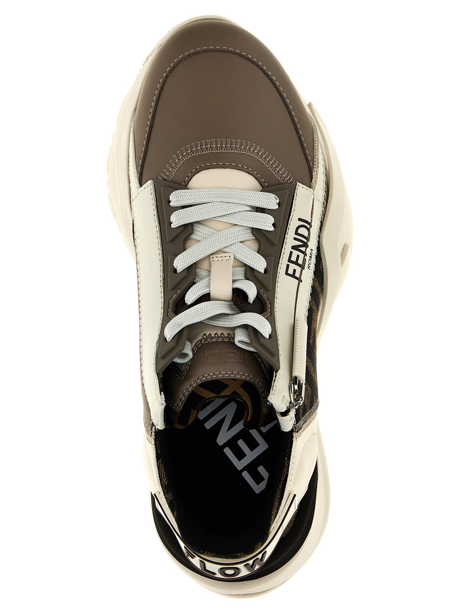 Fendi Multicolor Calf Leather Bos Taurus Athletic Sneakers Fendi