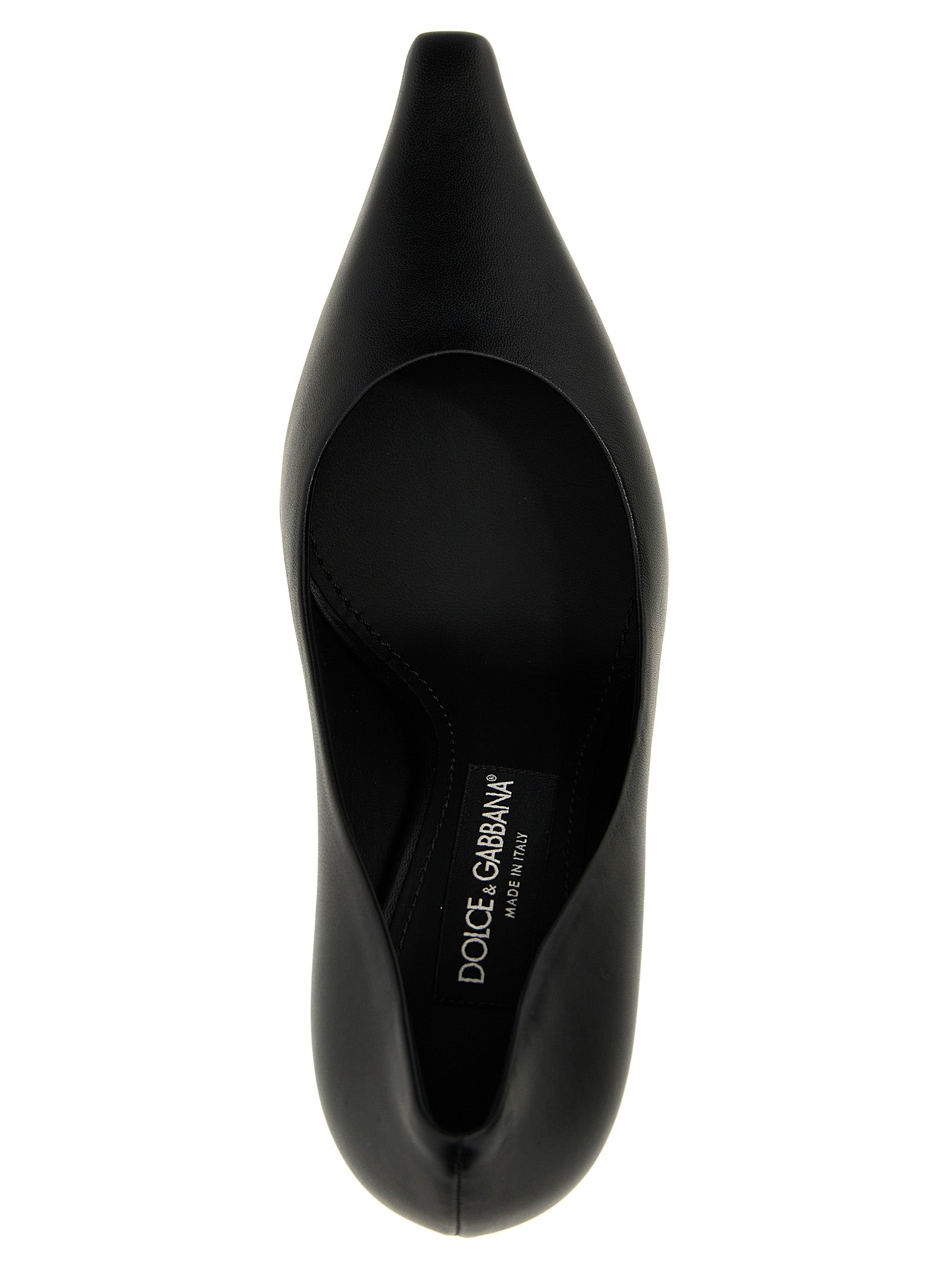 Dolce & Gabbana Black Lamb Leather High Heel Pumps Dolce & Gabbana