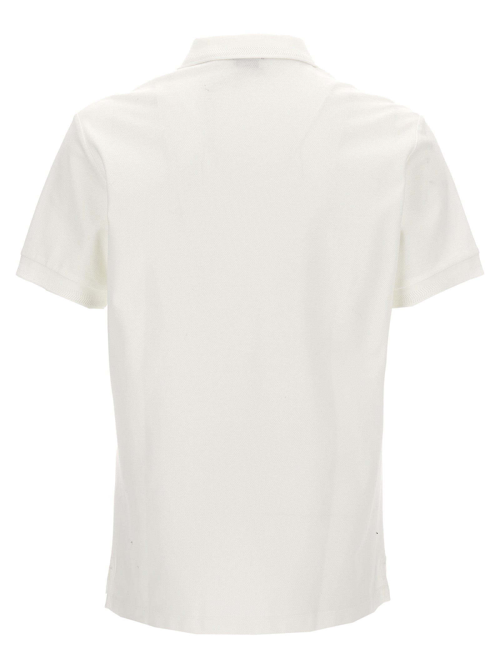 Burberry White Cotton Polo Shirt Burberry