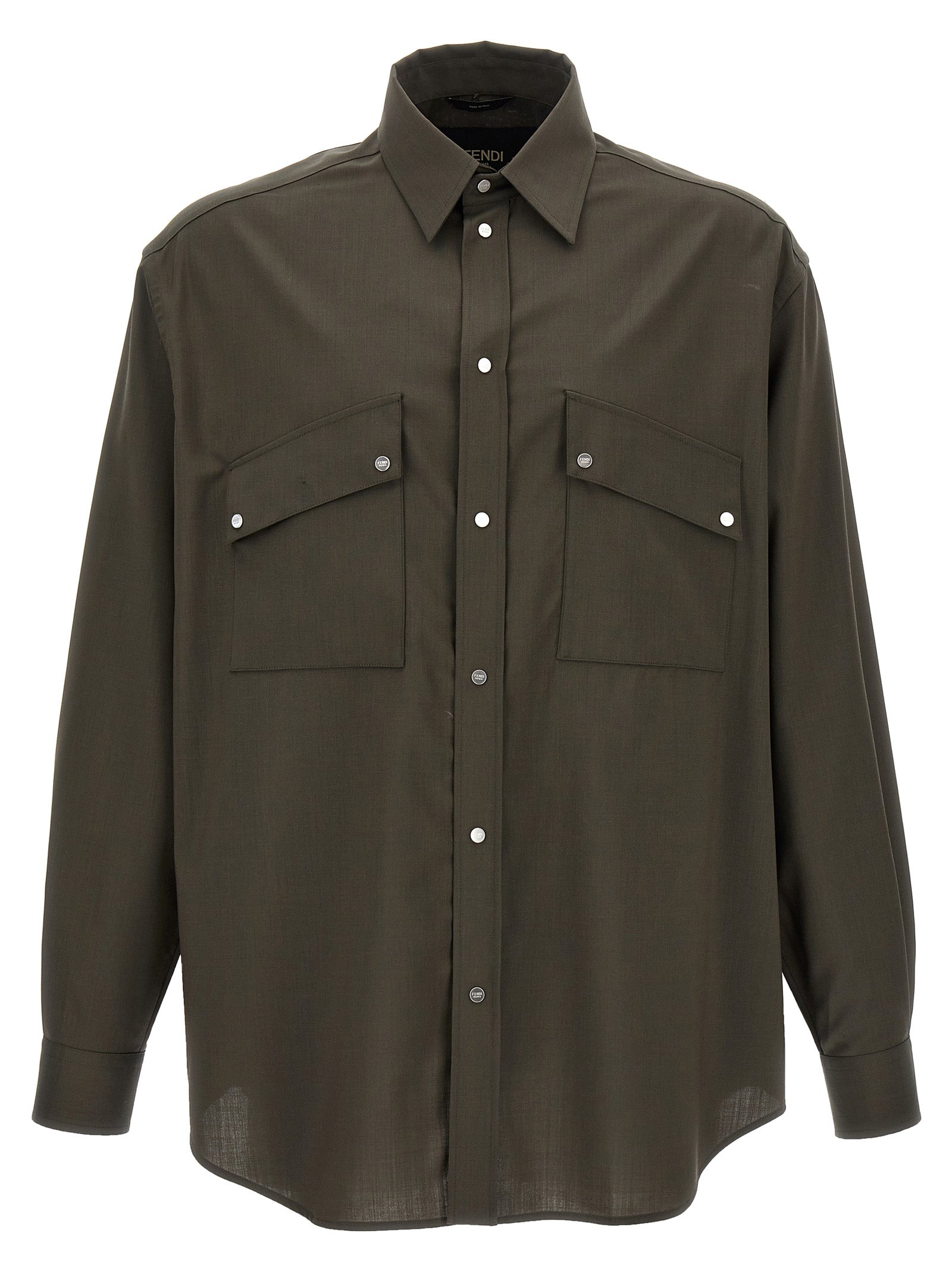 Fendi Bicolor Wool Blouse Fendi