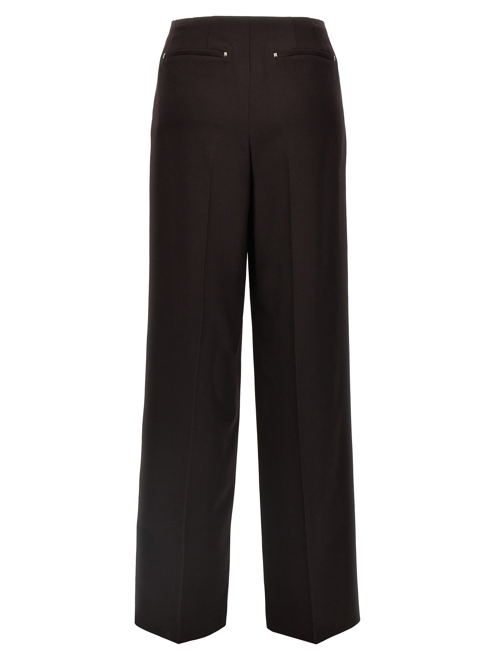Fendi Purple Virgin Wool Dress Pants Fendi