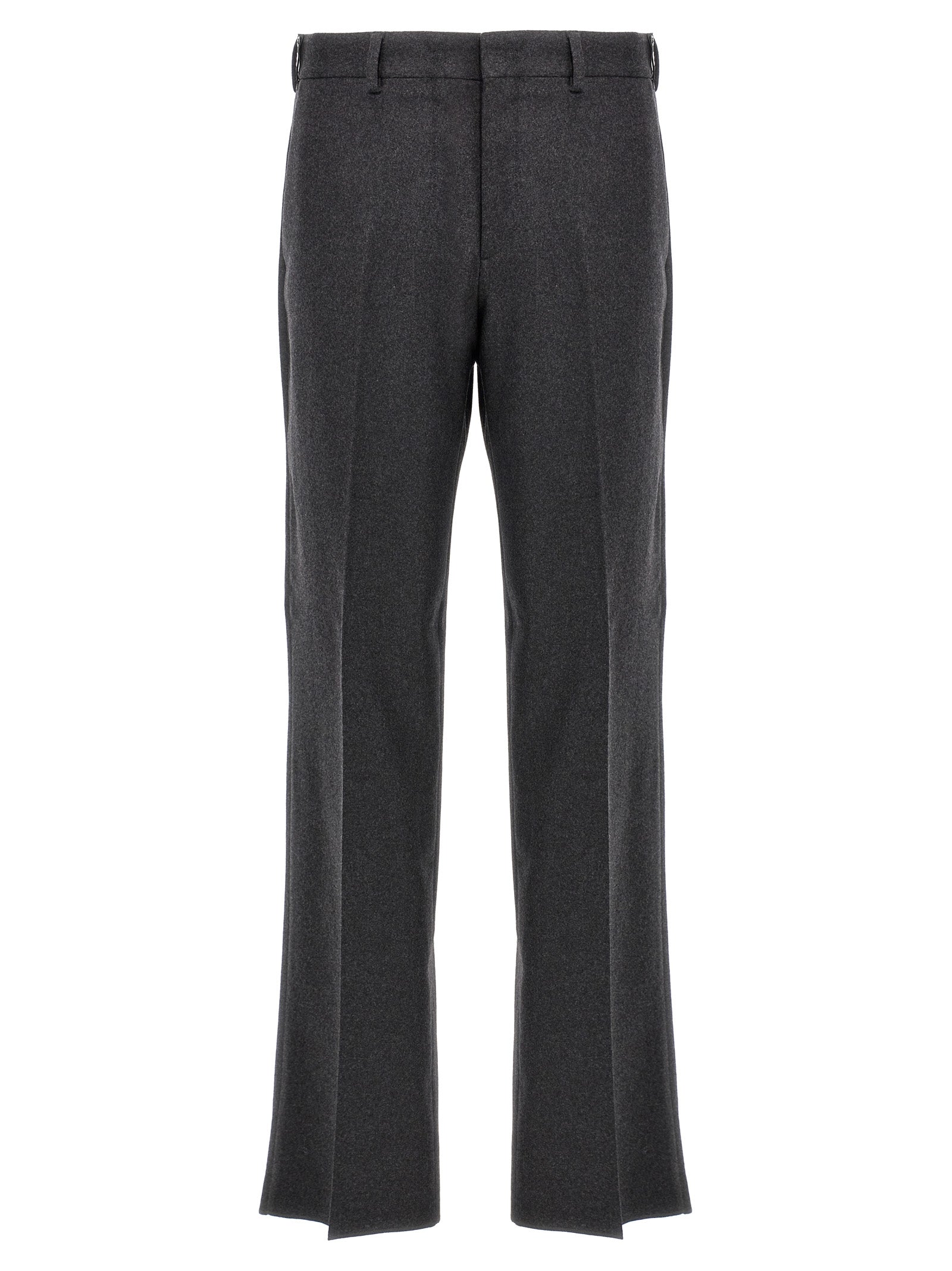 Fendi Gray Cashmere Casual Pants Fendi