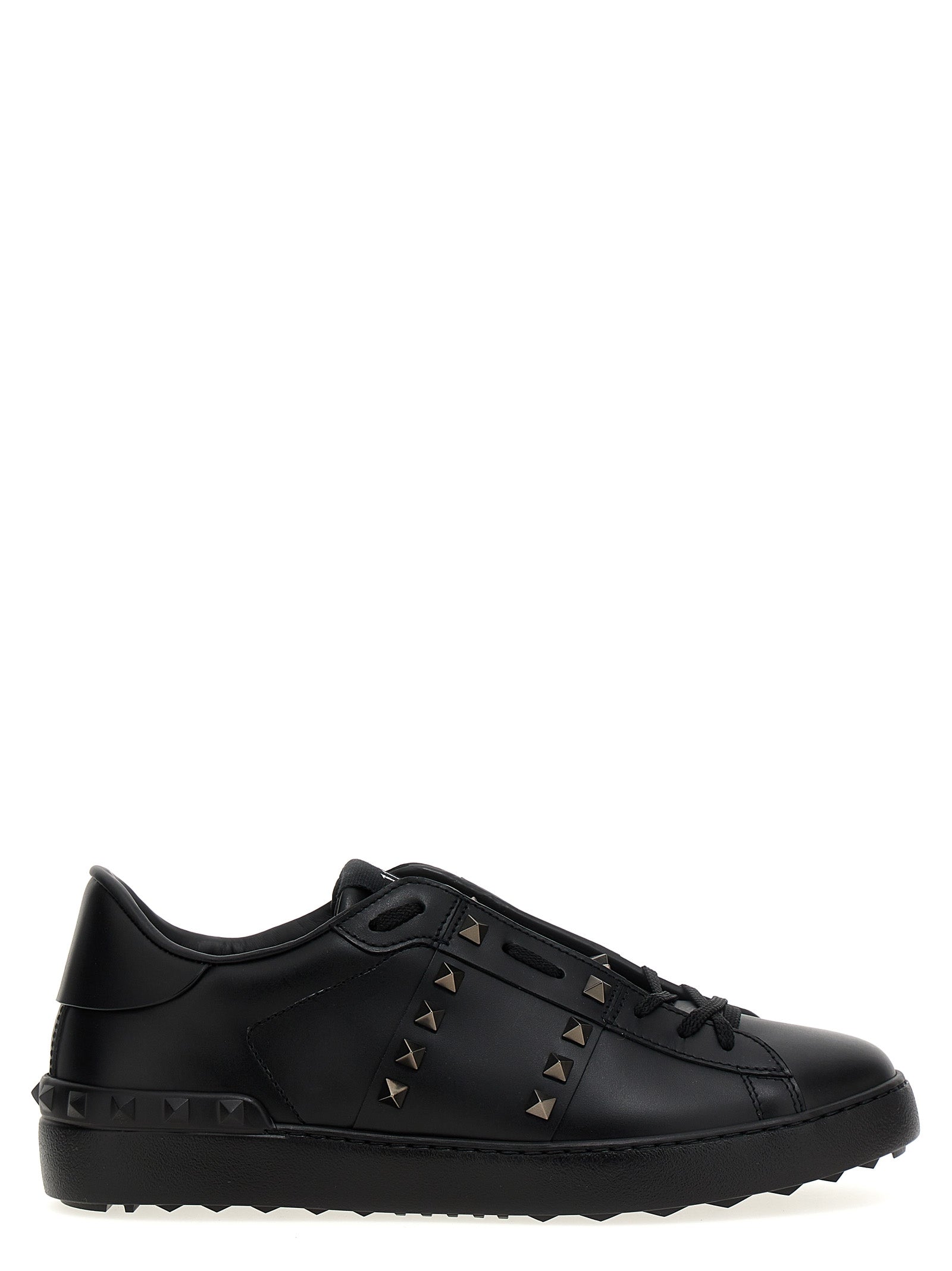 Valentino Garavani Black Calfskin Low Top Sneakers Valentino Garavani