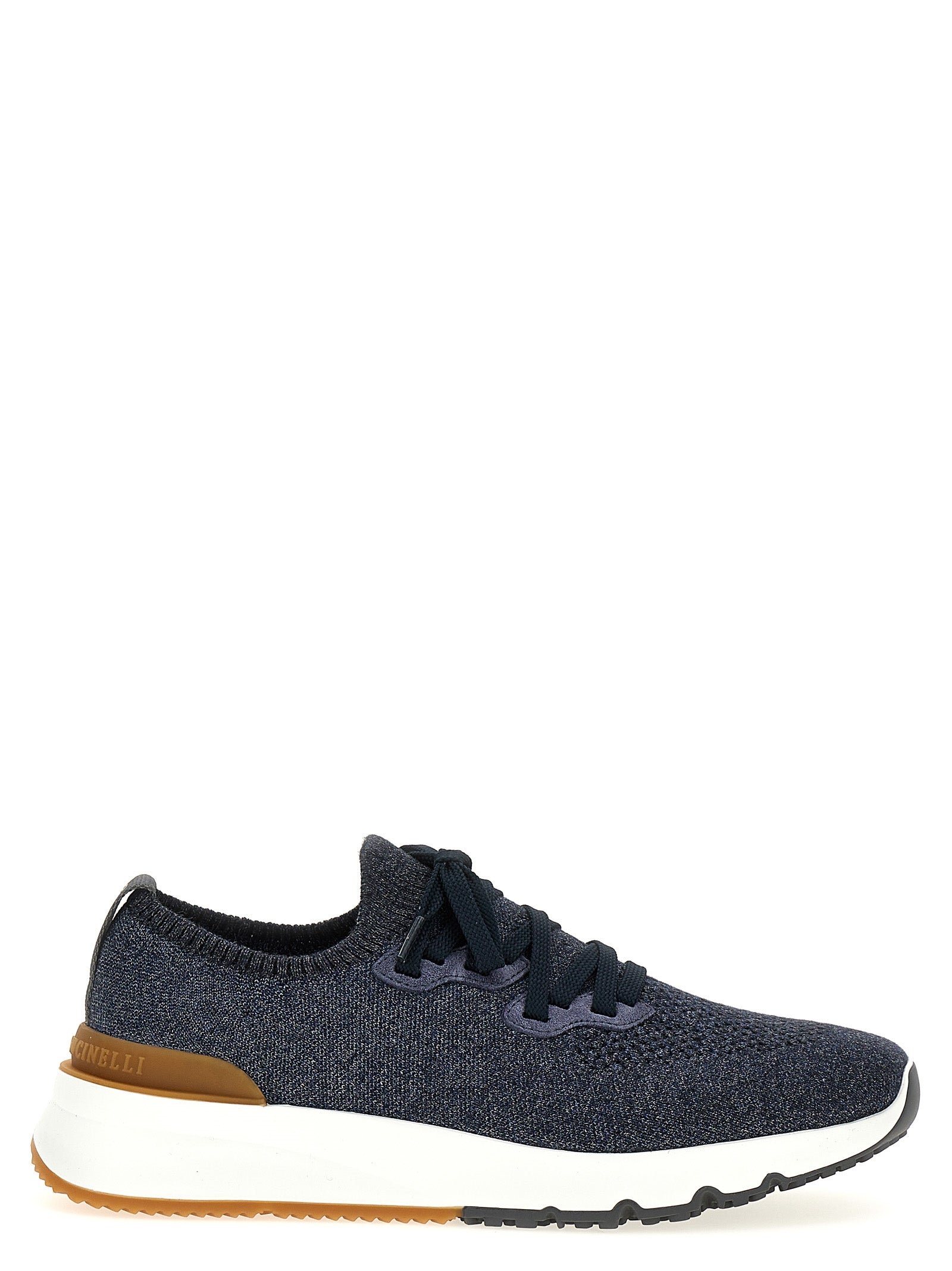 Brunello Cucinelli Blue Cotton Athletic Sneakers Brunello Cucinelli