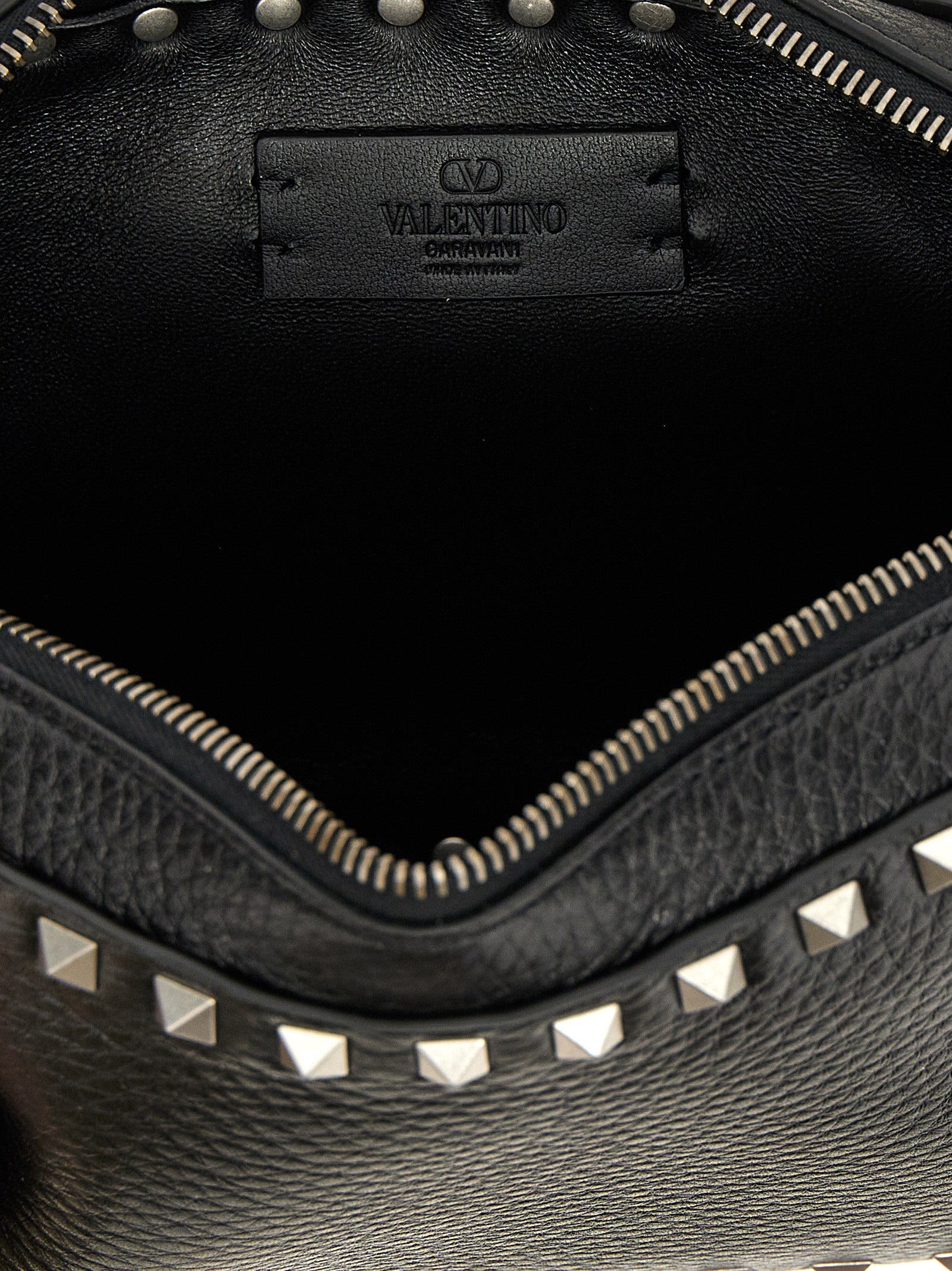 Valentino Garavani Black Calfskin Crossbody Bag Valentino Garavani