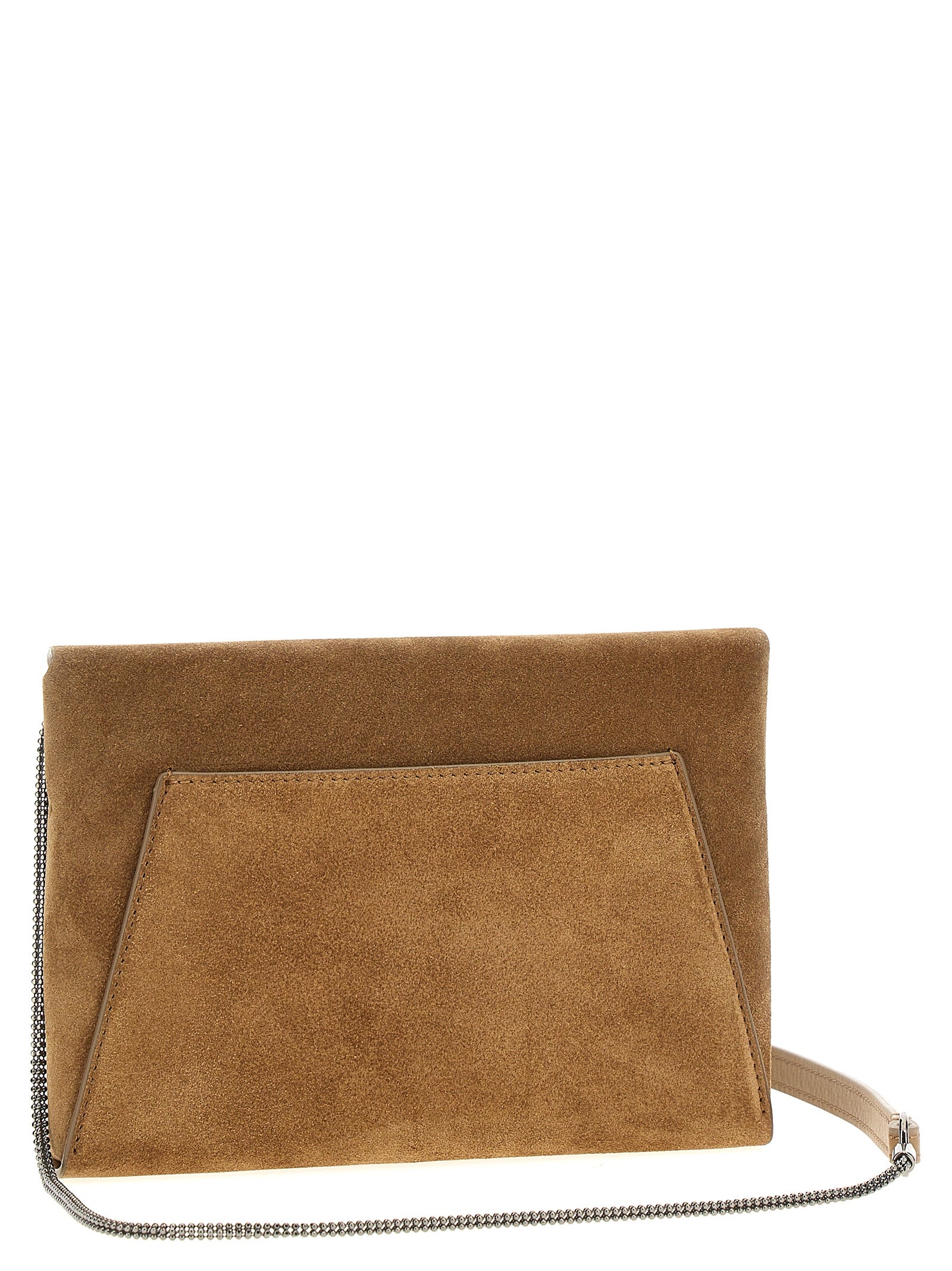 Brunello Cucinelli Brown Calfskin Clutch Bag Brunello Cucinelli