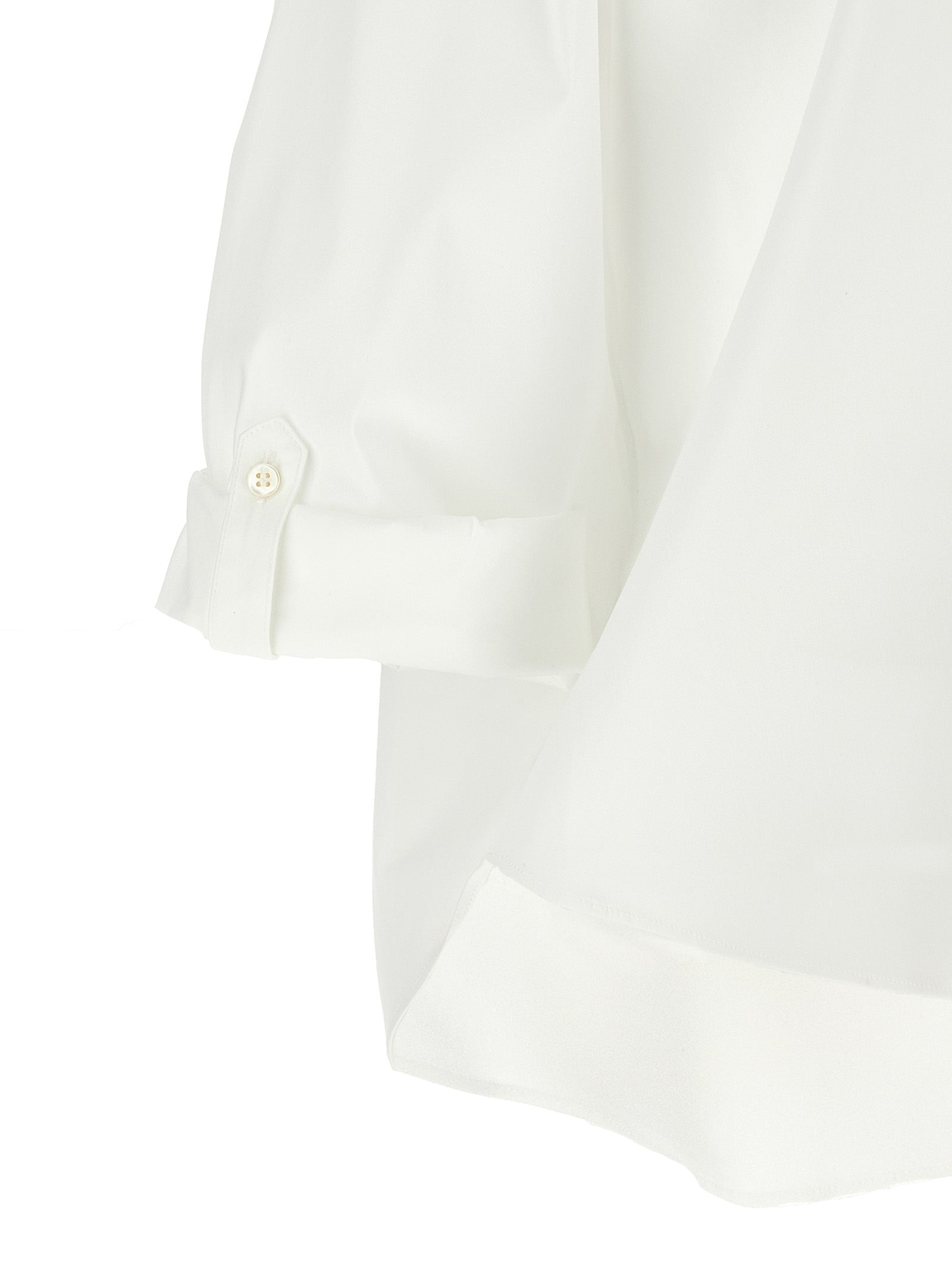 Brunello Cucinelli White Cotton Blouse Brunello Cucinelli