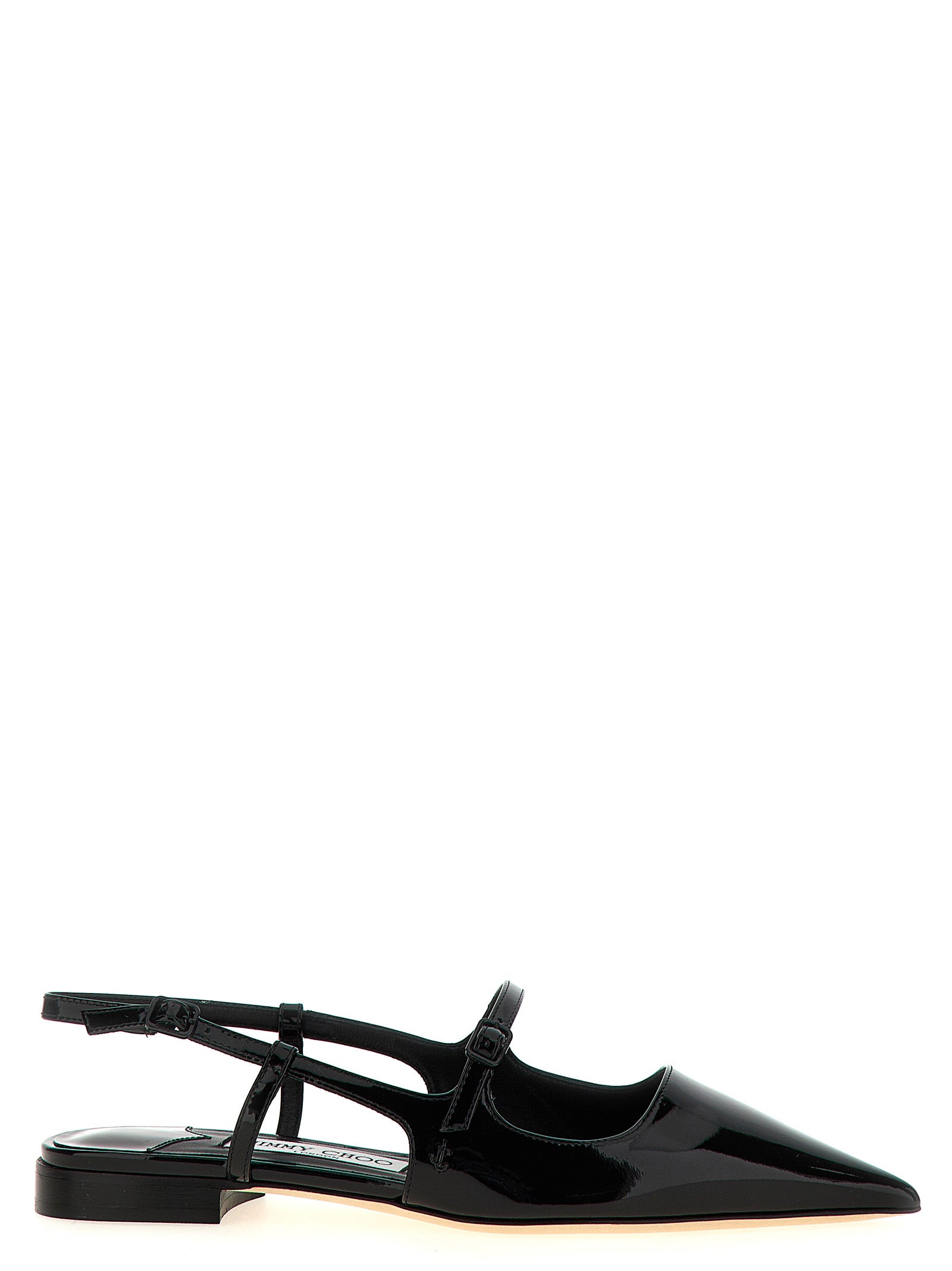 Jimmy Choo Black Calfskin Ballet Flats Jimmy Choo