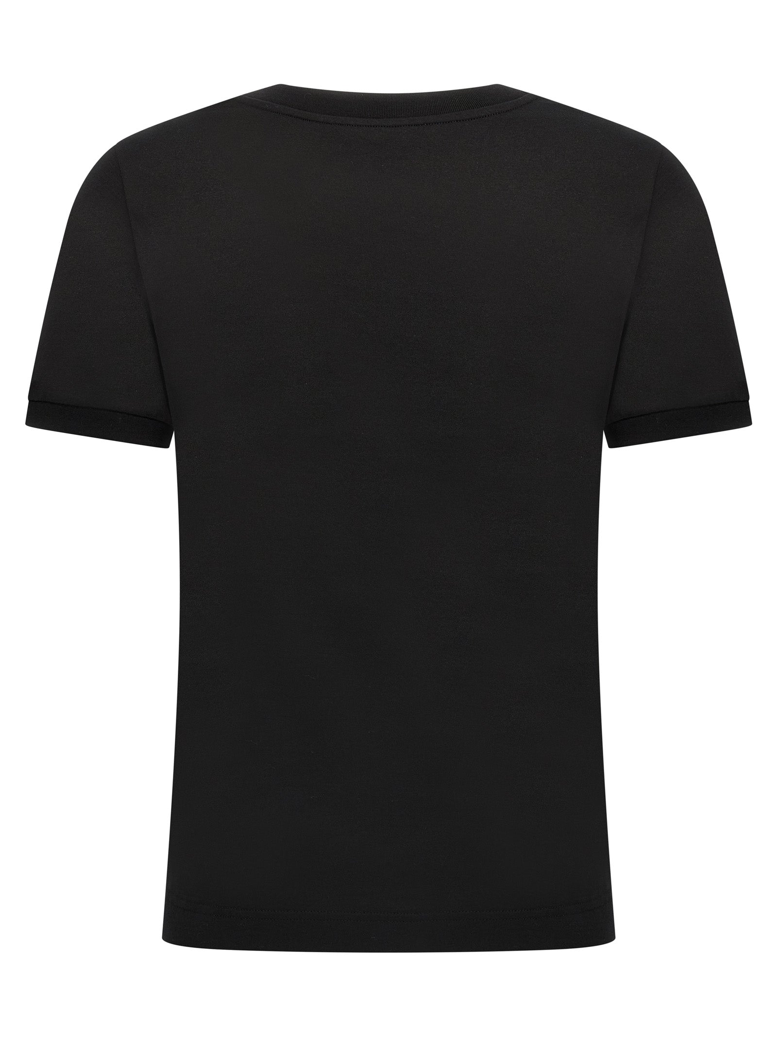 Dolce & Gabbana Black Cotton T-Shirt Dolce & Gabbana
