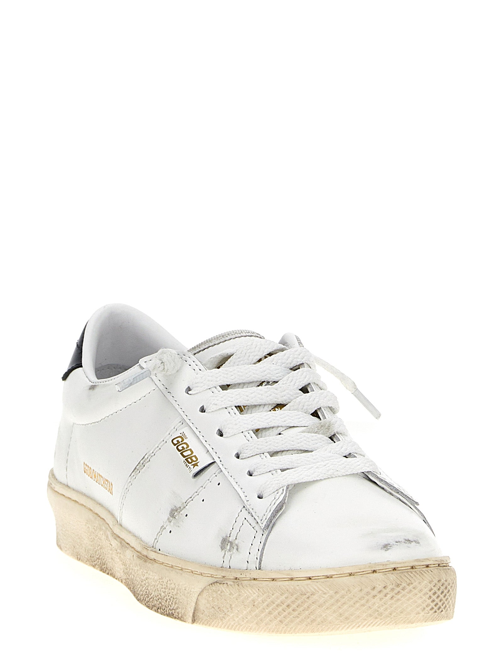 Golden Goose Blue Cowhide Low Top Sneakers Golden Goose