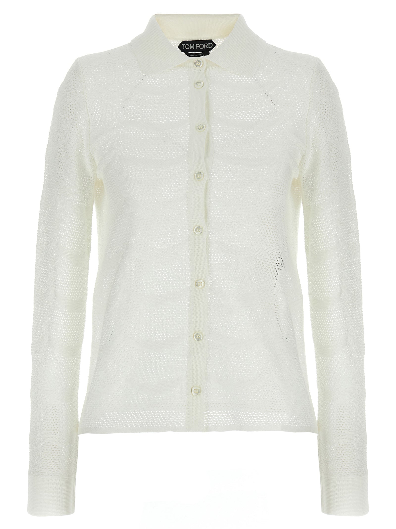 Tom Ford White Cotton Cardigan Tom Ford
