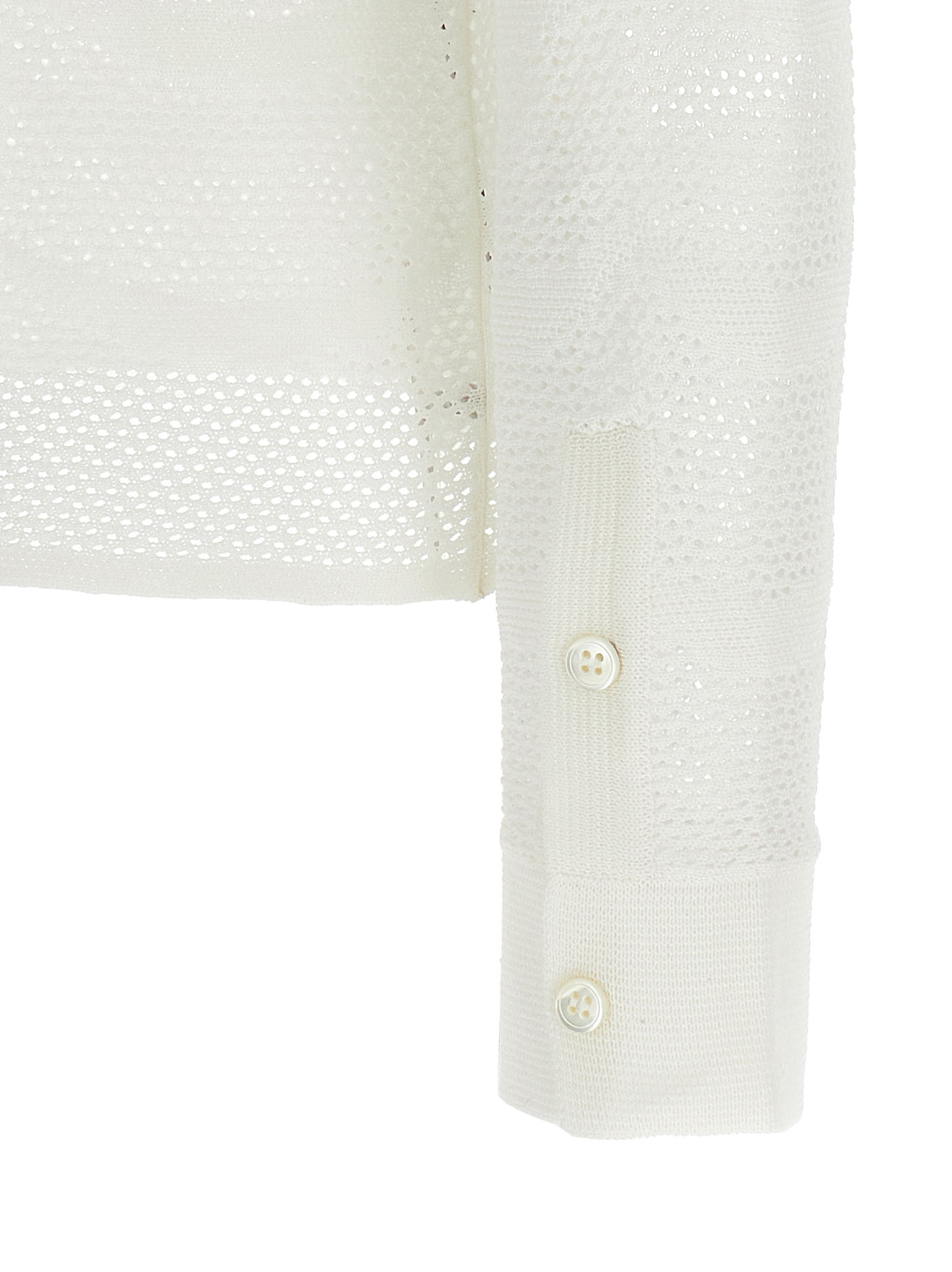 Tom Ford White Cotton Cardigan Tom Ford