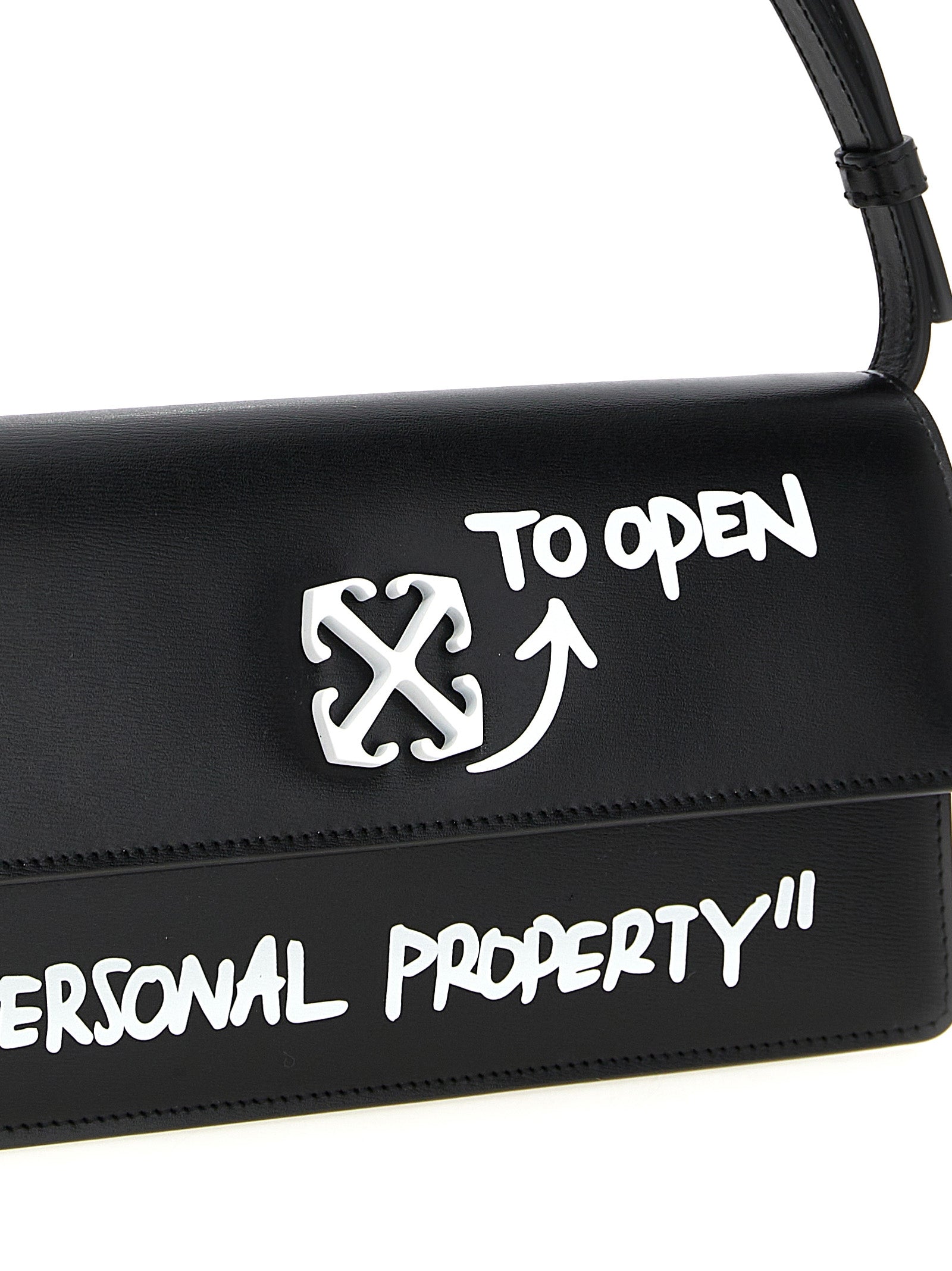 Off-White Bicolor Calfskin Shoulder Bag Off-White
