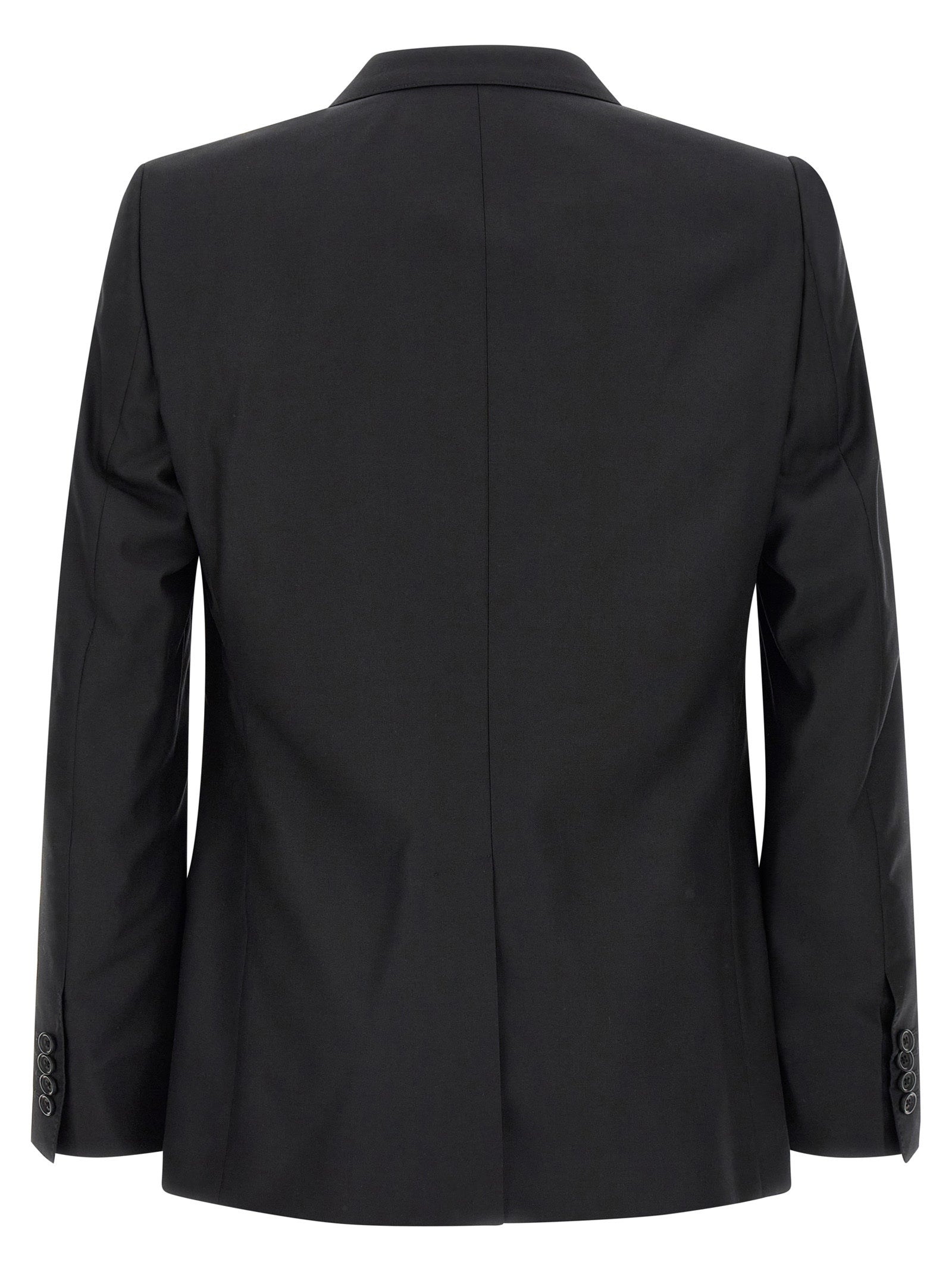 Dolce & Gabbana Black Virgin Wool Two-Piece Suit Dolce & Gabbana