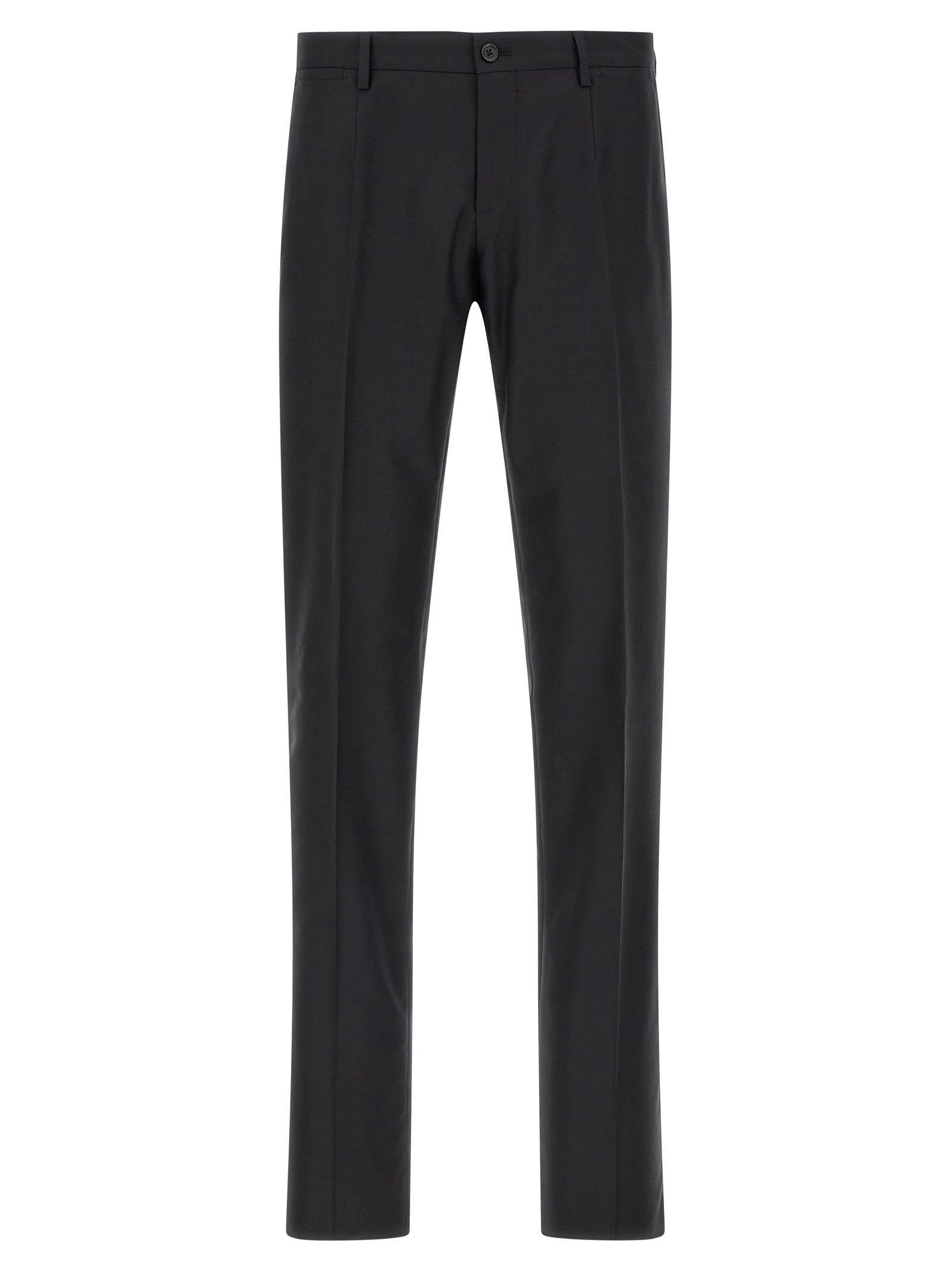 Dolce & Gabbana Black Virgin Wool Two-Piece Suit Dolce & Gabbana