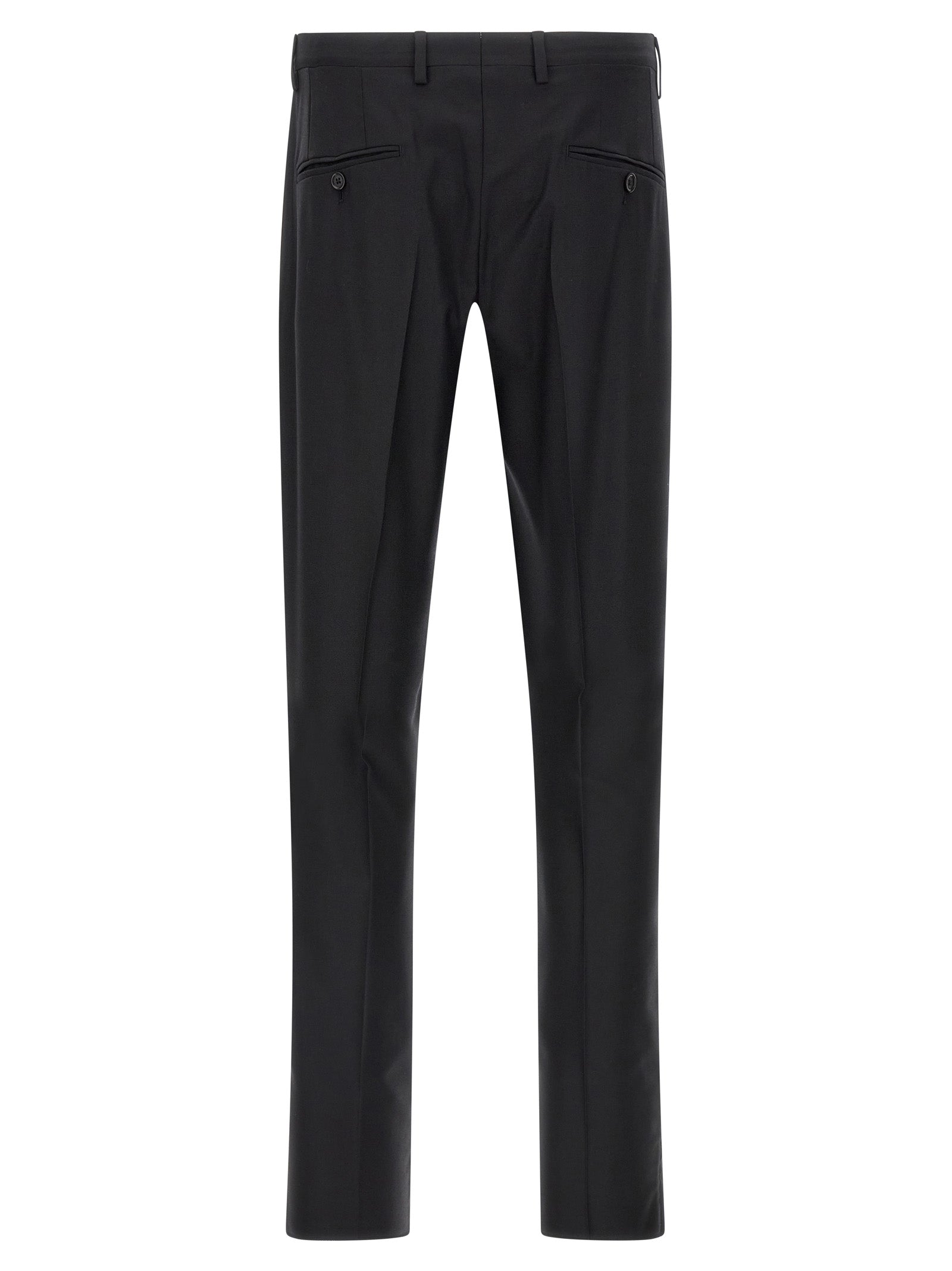 Dolce & Gabbana Black Virgin Wool Two-Piece Suit Dolce & Gabbana