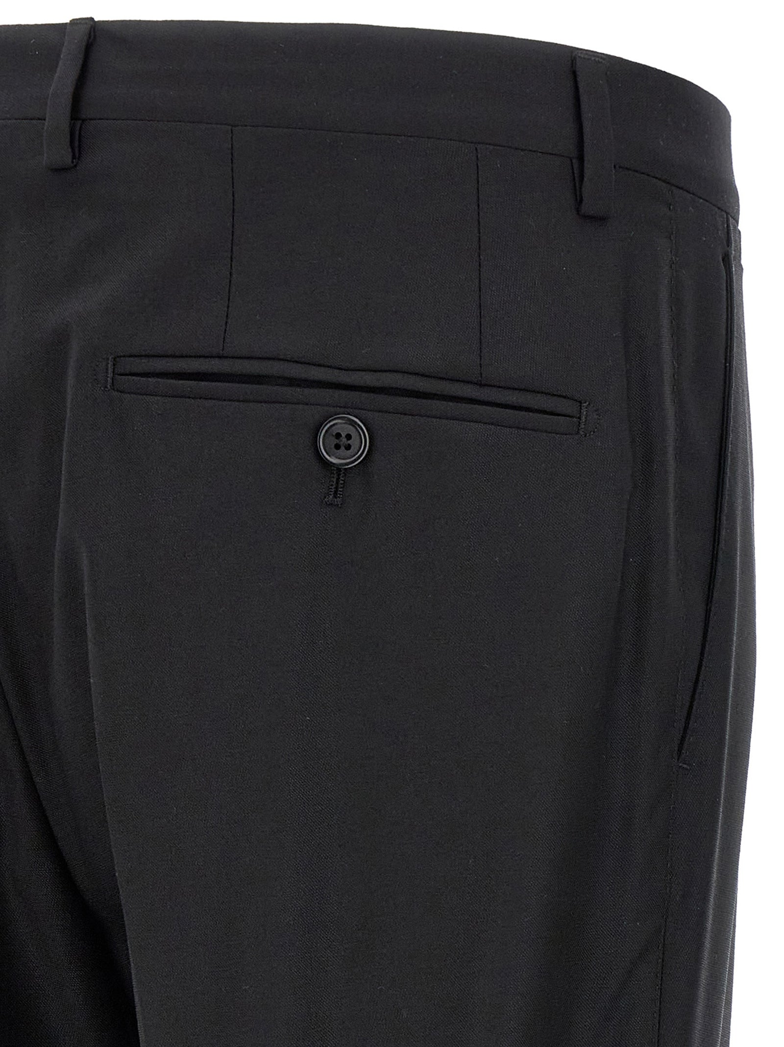 Dolce & Gabbana Black Virgin Wool Two-Piece Suit Dolce & Gabbana