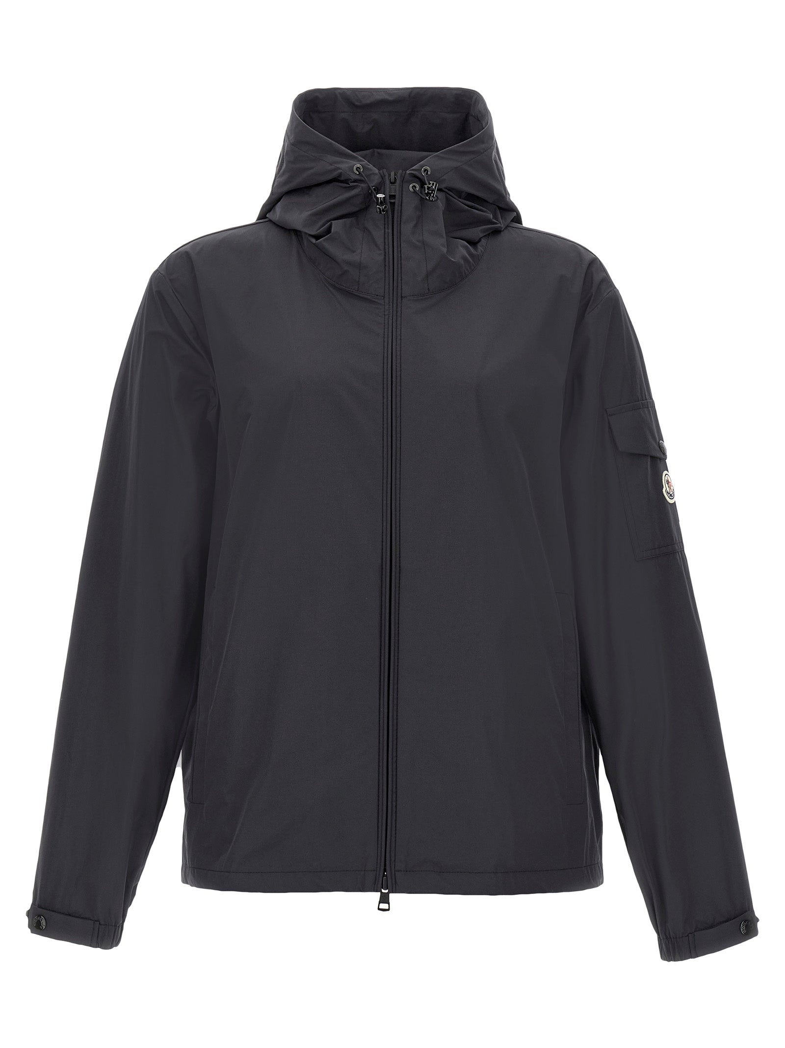 Moncler Black Polyester Shell Jacket Moncler