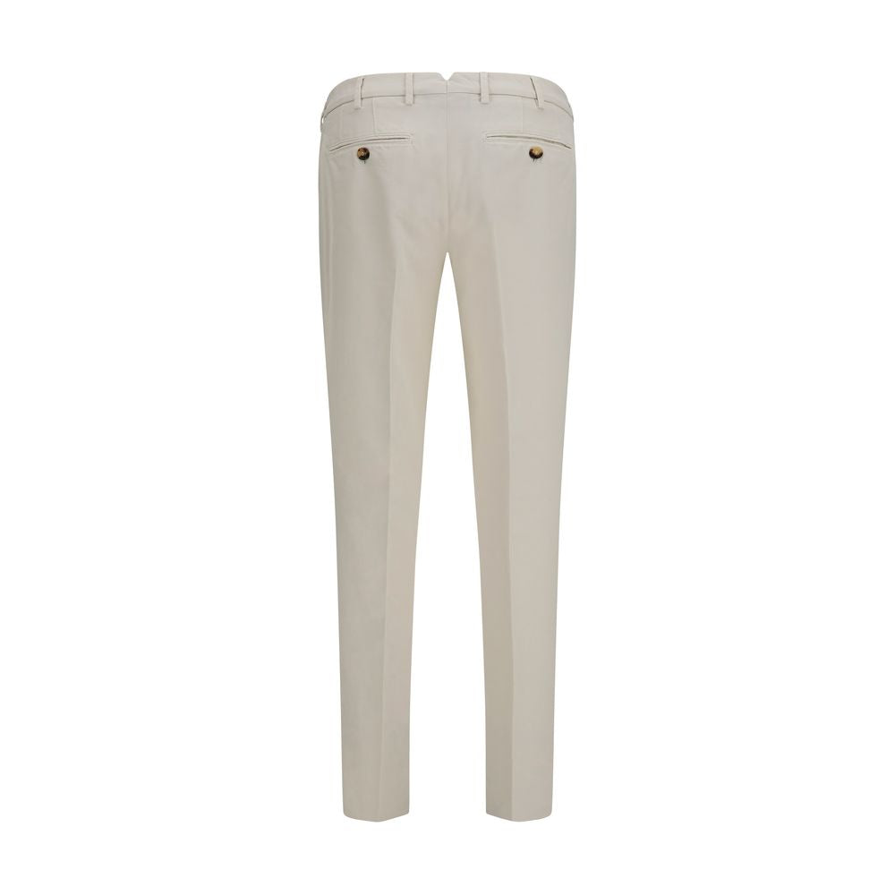 Brunello Cucinelli White Cotton Casual Pants Brunello Cucinelli