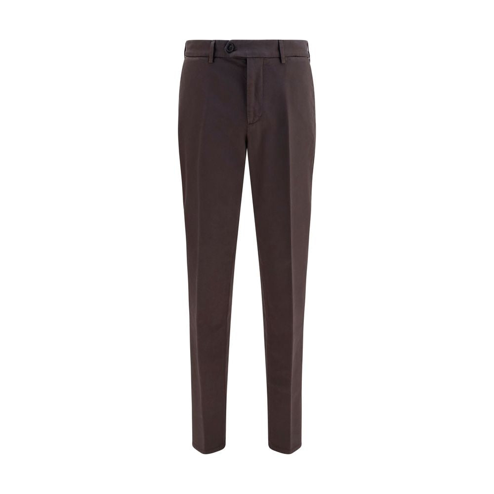 Brunello Cucinelli Brown Cotton Casual Pants Brunello Cucinelli