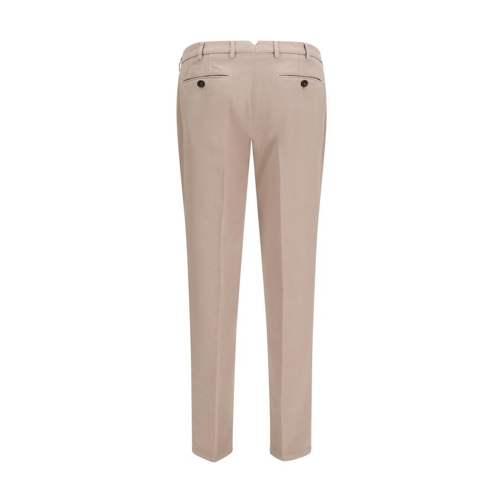 Brunello Cucinelli Beige Cotton Casual Pants Brunello Cucinelli